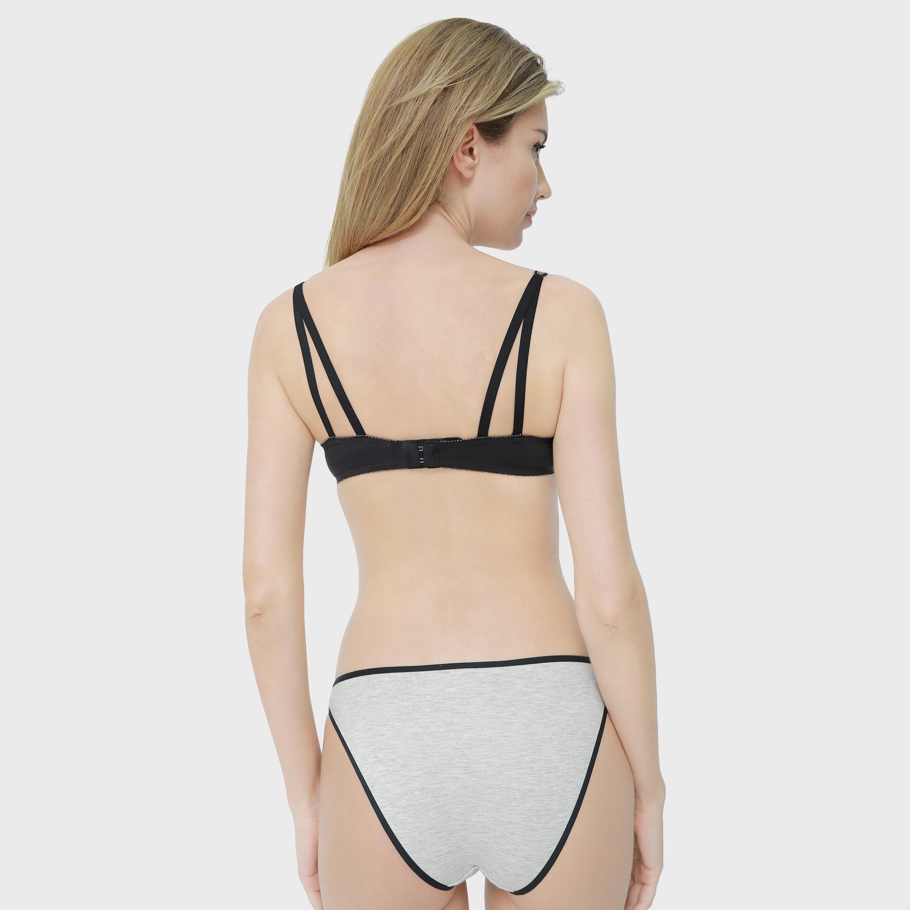 ملابس لا سينزا متوسطة التغطية هيذر جراي الفاتحة للبيكيني النسائي-women-clothing-lingerie-panties-image-3