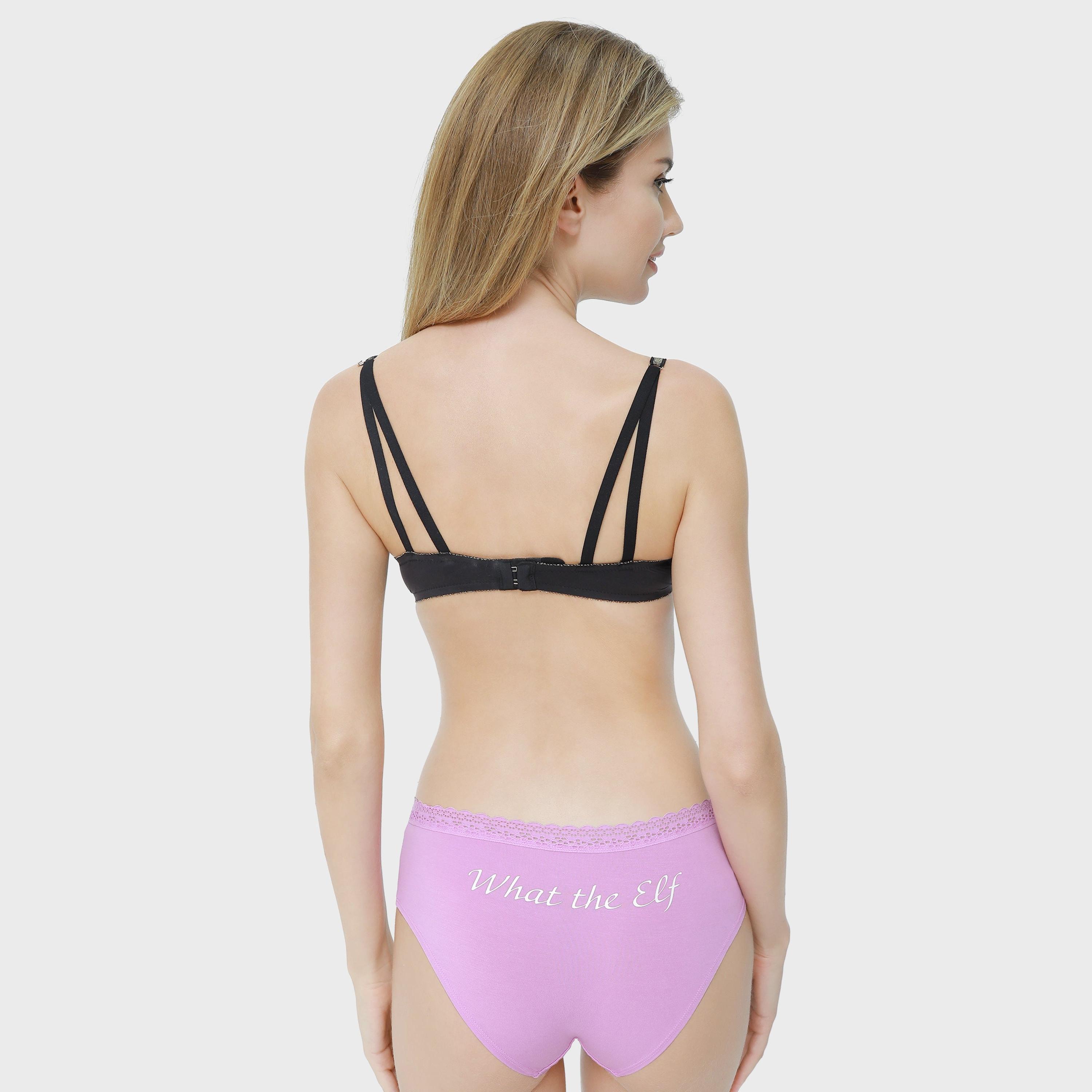 La Senza Medium Coverage Violet Women's Hipster Briefs-women-clothing-lingerie-panties-image-3