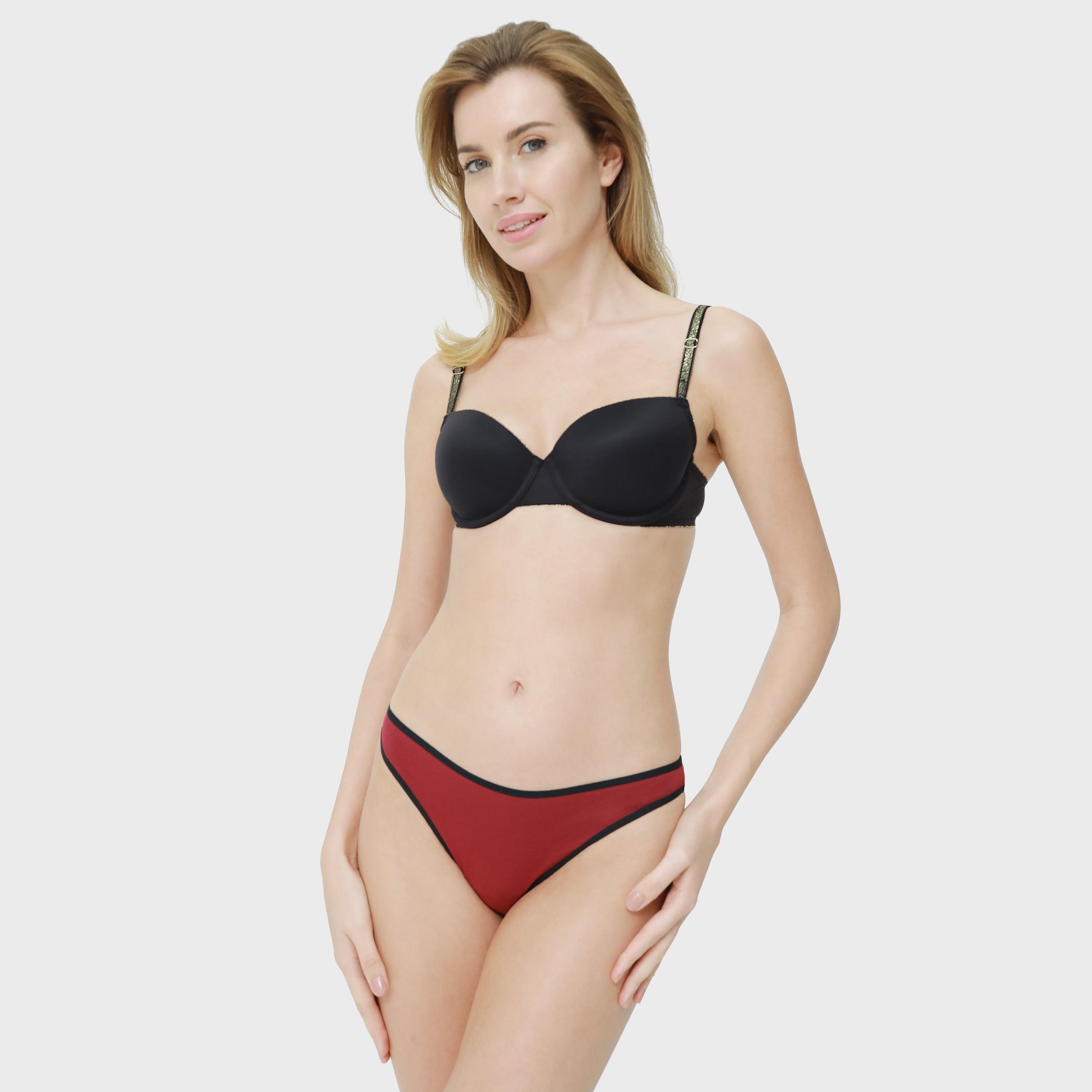 La Senza Red Women's Bikini Briefs-women-clothing-lingerie-panties-image-2