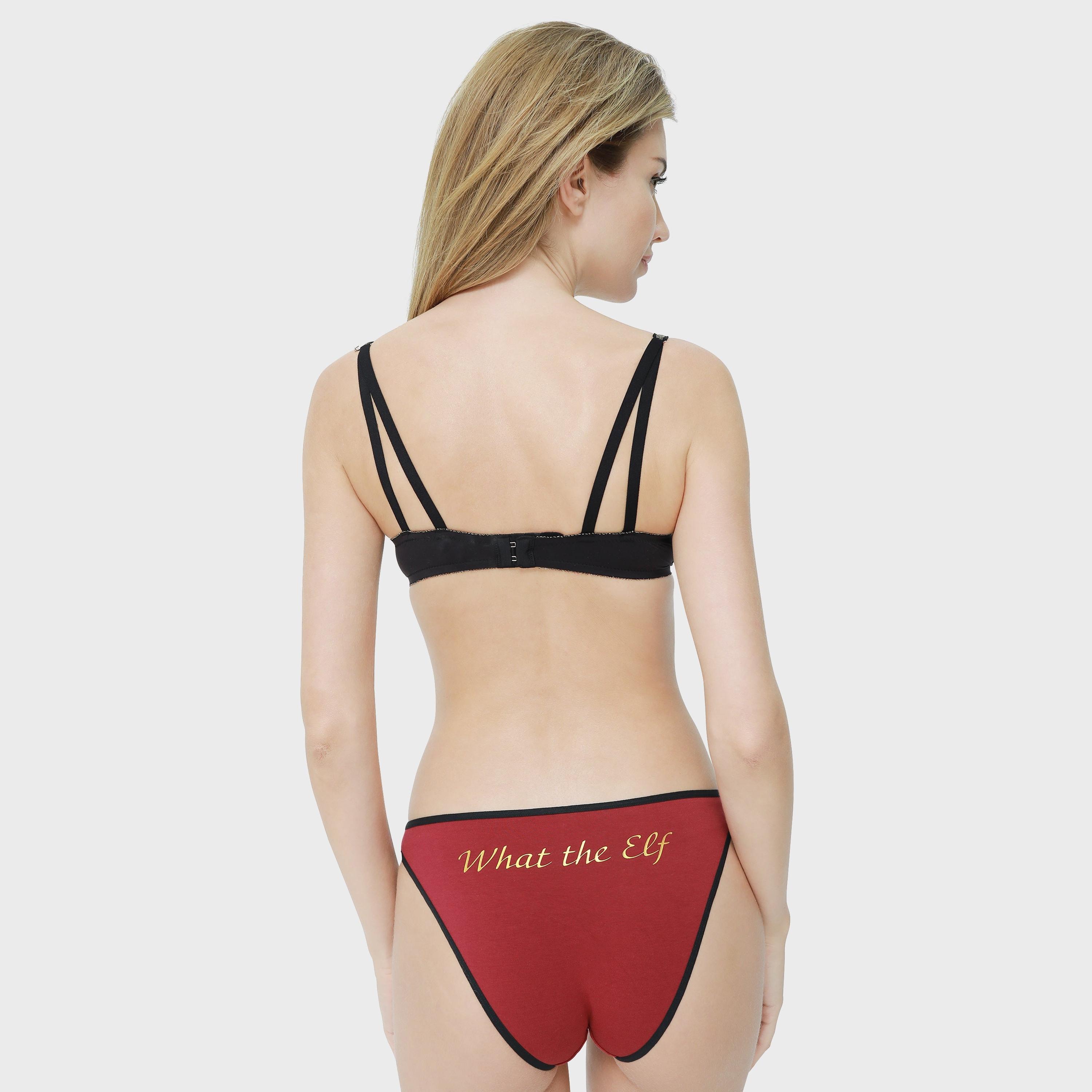La Senza Red Women's Bikini Briefs-women-clothing-lingerie-panties-image-3