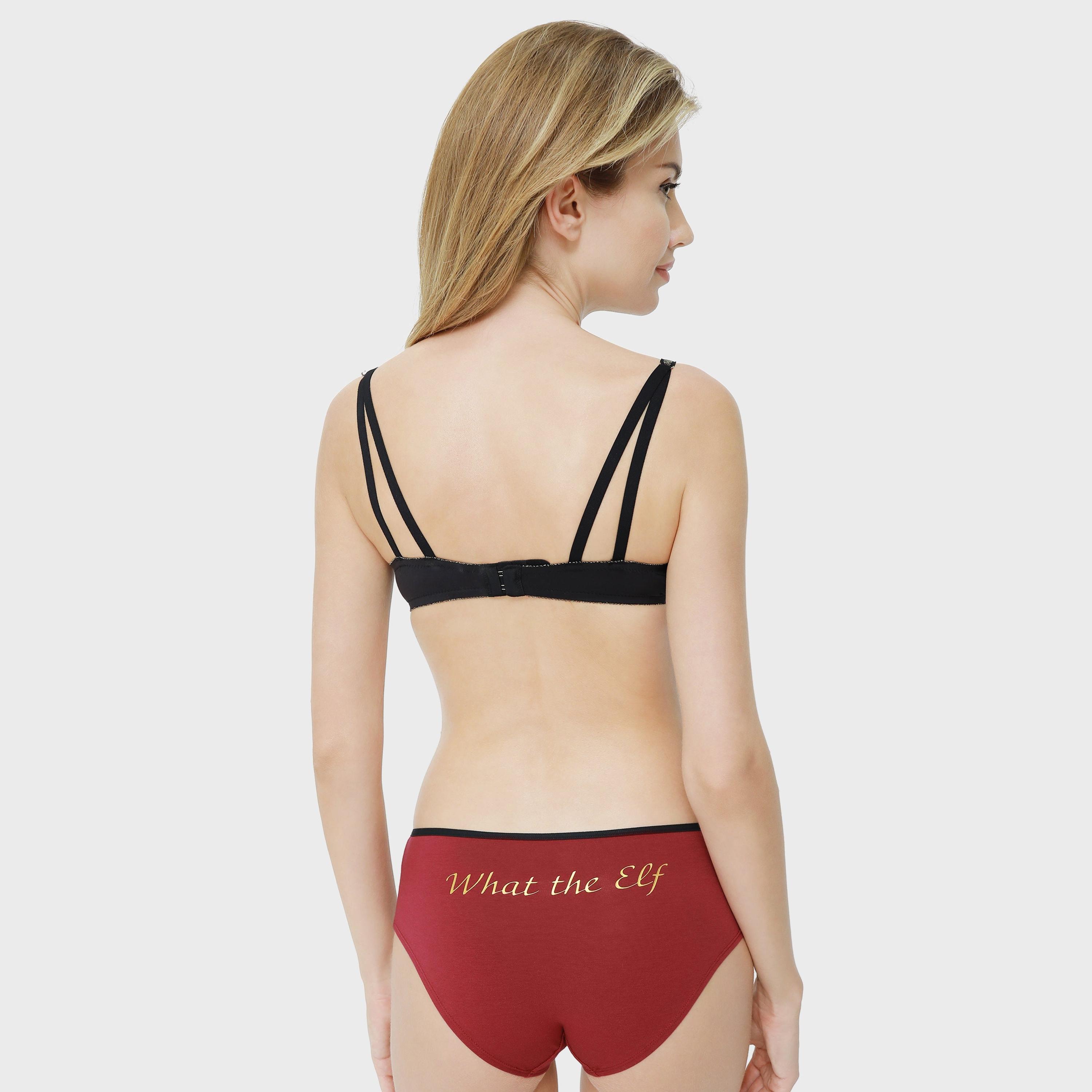 La Senza Medium Coverage Trendy Red Women's Hipster Panties-women-clothing-lingerie-panties-image-3