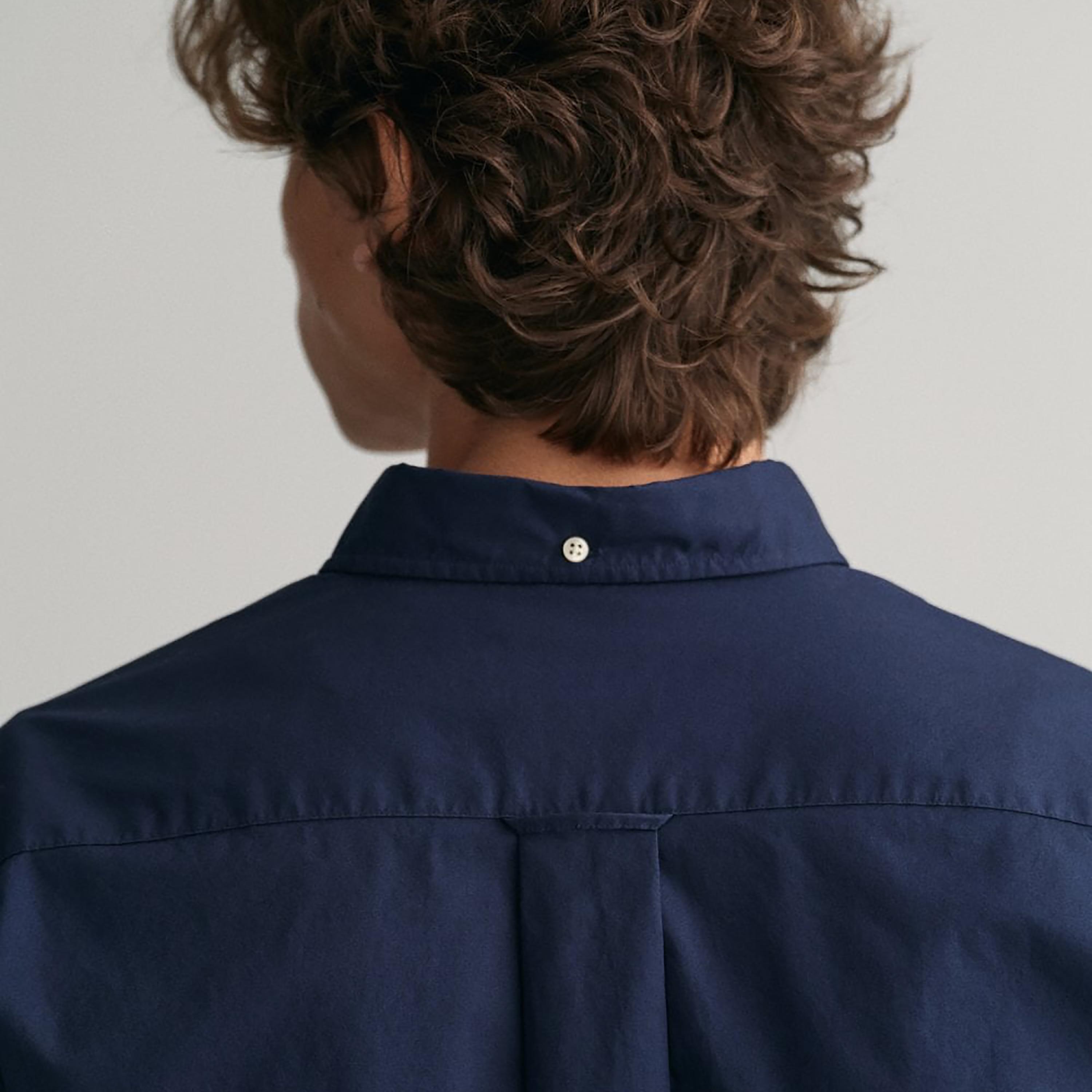 Gant Plain Regular Fit Long Sleeves Poplin Button-Down Collar Men's Shirt-men-clothing-shirts-image-2
