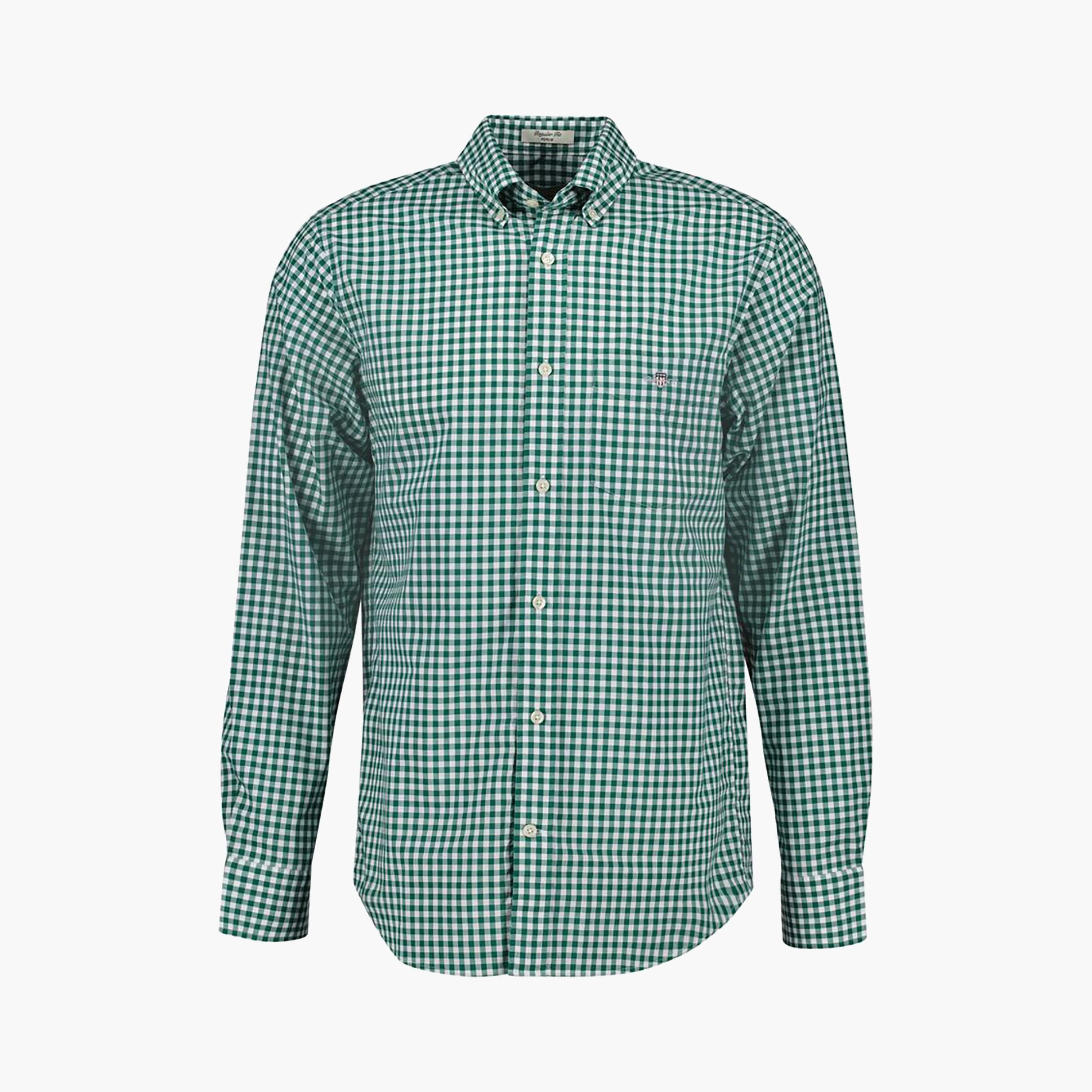 قميص رجالي من Gant بمقاس عادي وياقة مربعة وأكمام طويلة وياقة بأزرار سفلية-men-clothing-shirts-image-11