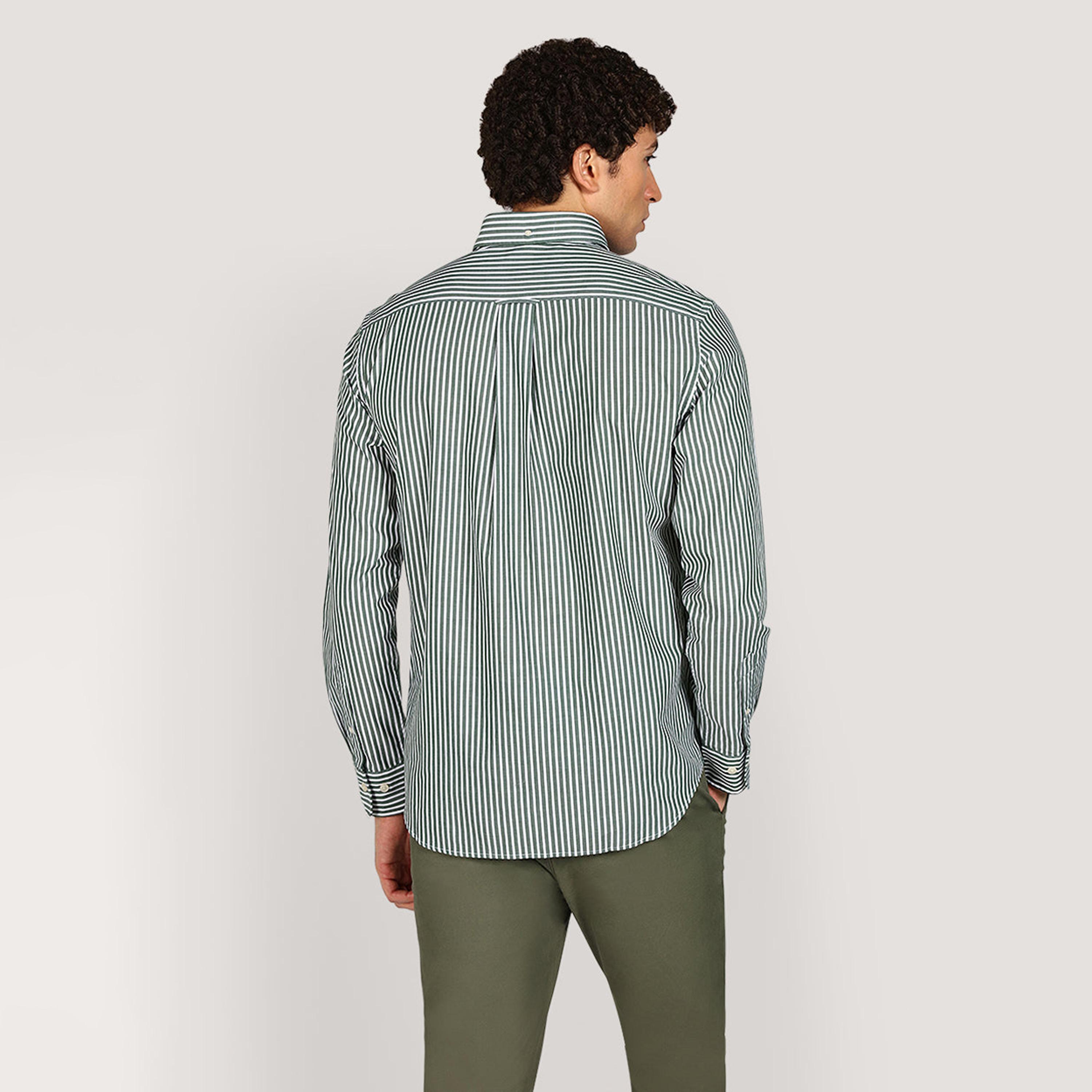 قميص بوبلين رجالي بقصة عادية بياقة بأزرار وأكمام طويلة، مخطط من جانت-men-clothing-shirts-image-12