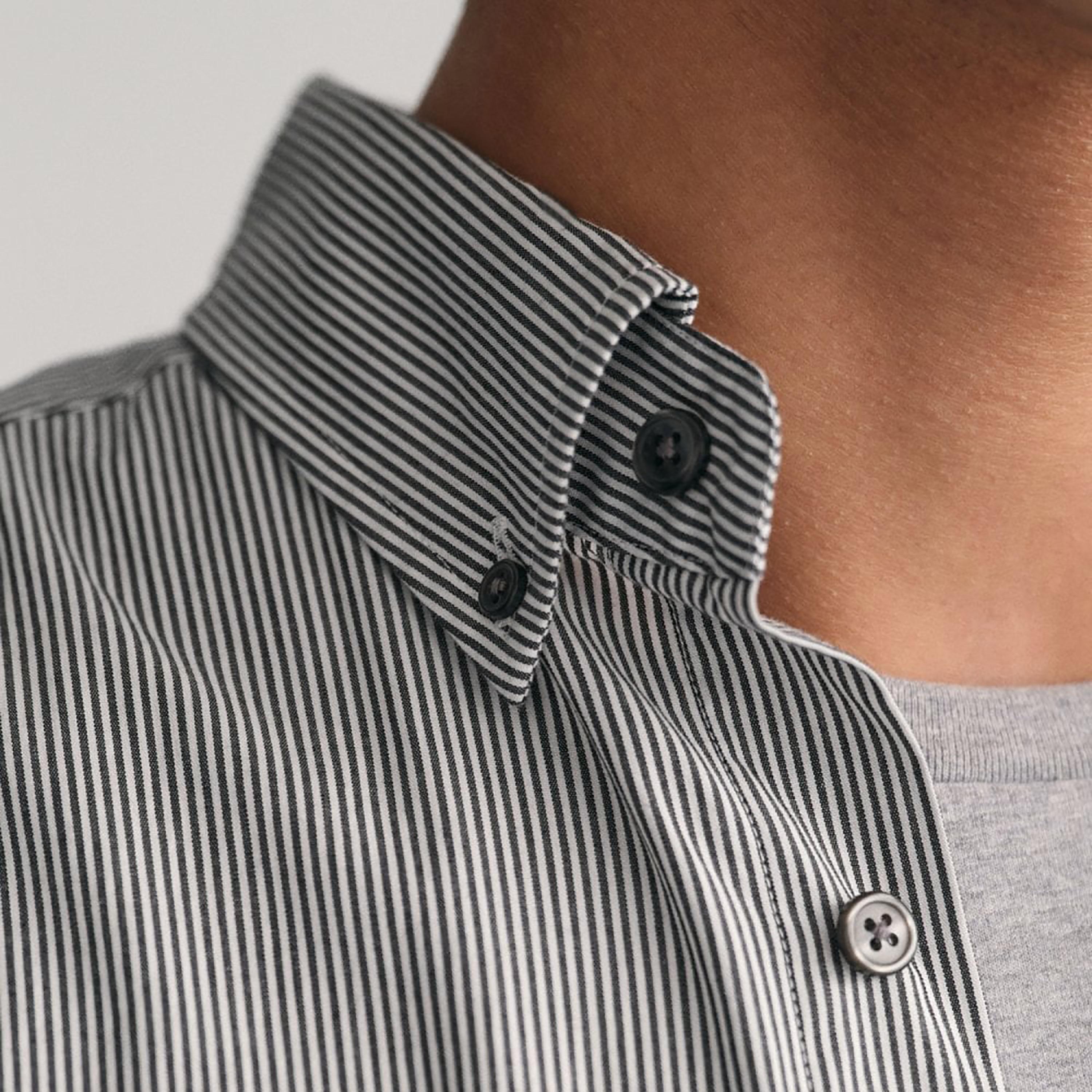 Gant Striped Button Down Collar Long Sleeves Shirt with Patch Pocket-men-clothing-shirts-image-3
