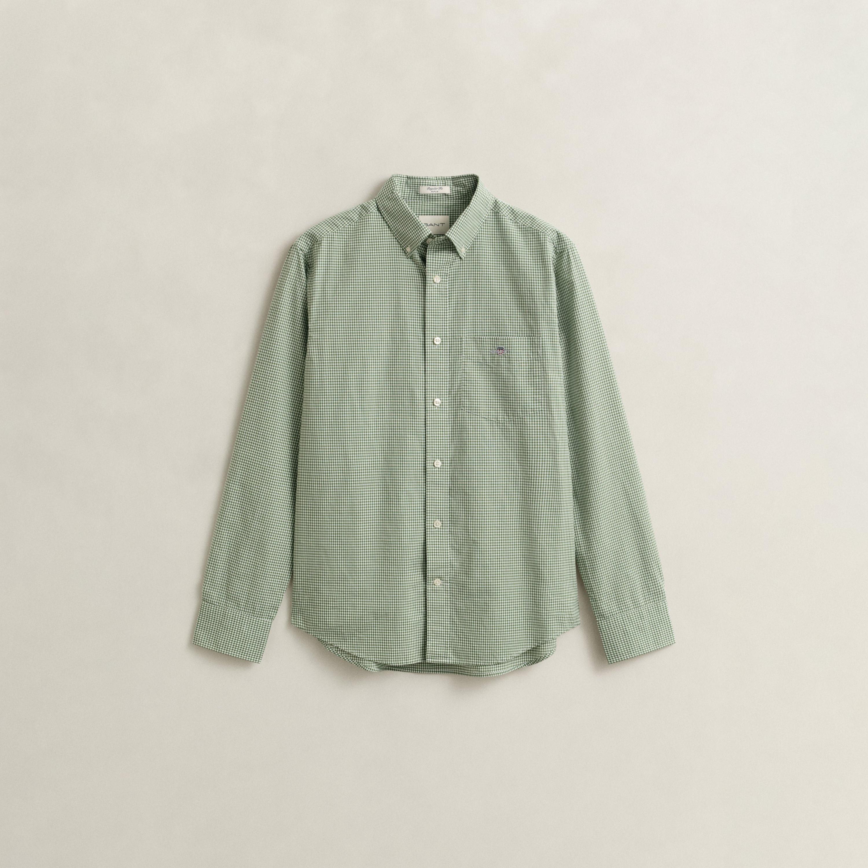 Gant Checked Regular Fit Long Sleeves Button-Down Collar Men's Shirt-men-clothing-shirts-image-6