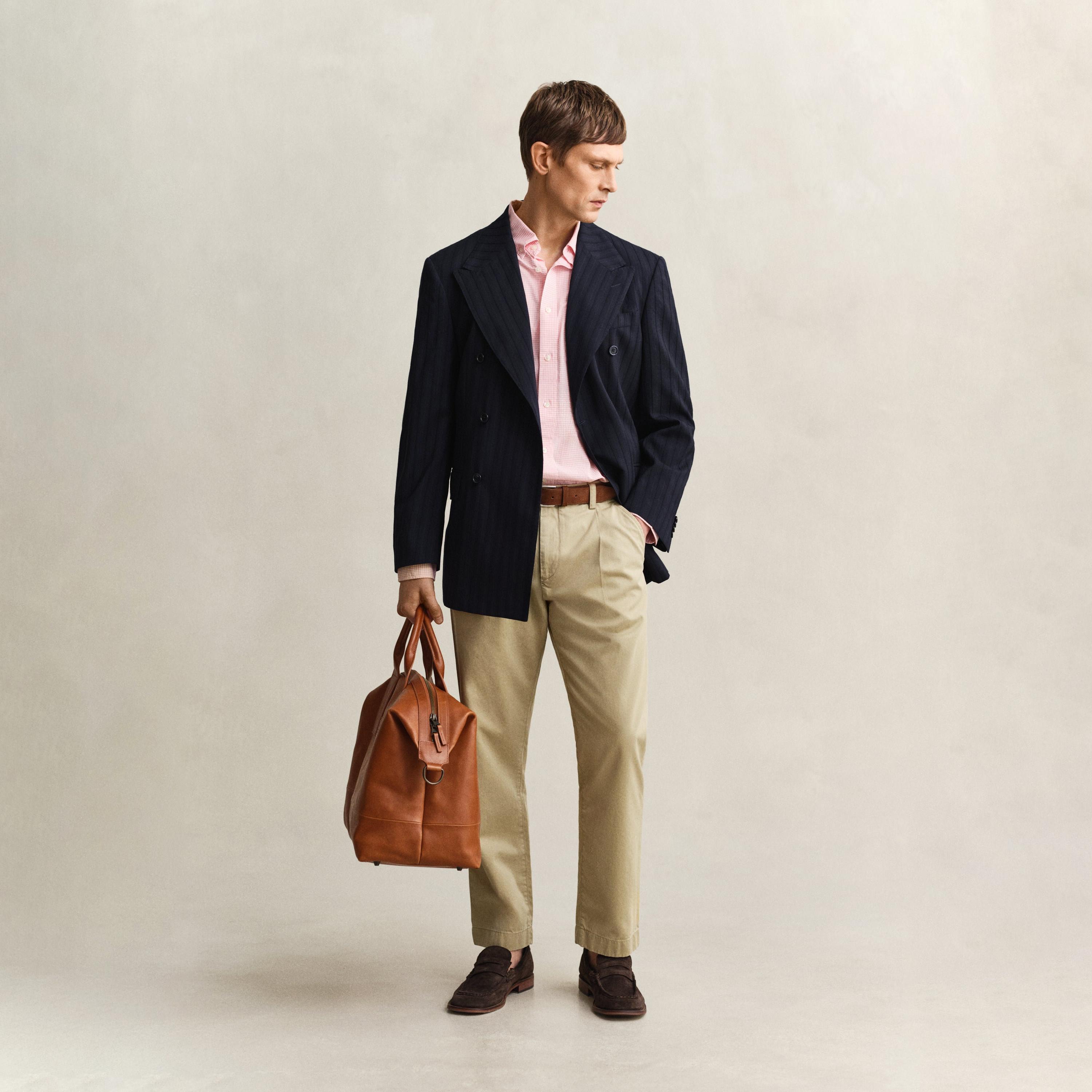 Gant Checked Regular Fit Long Sleeves Button-Down Collar Men's Shirt-men-clothing-shirts-image-9