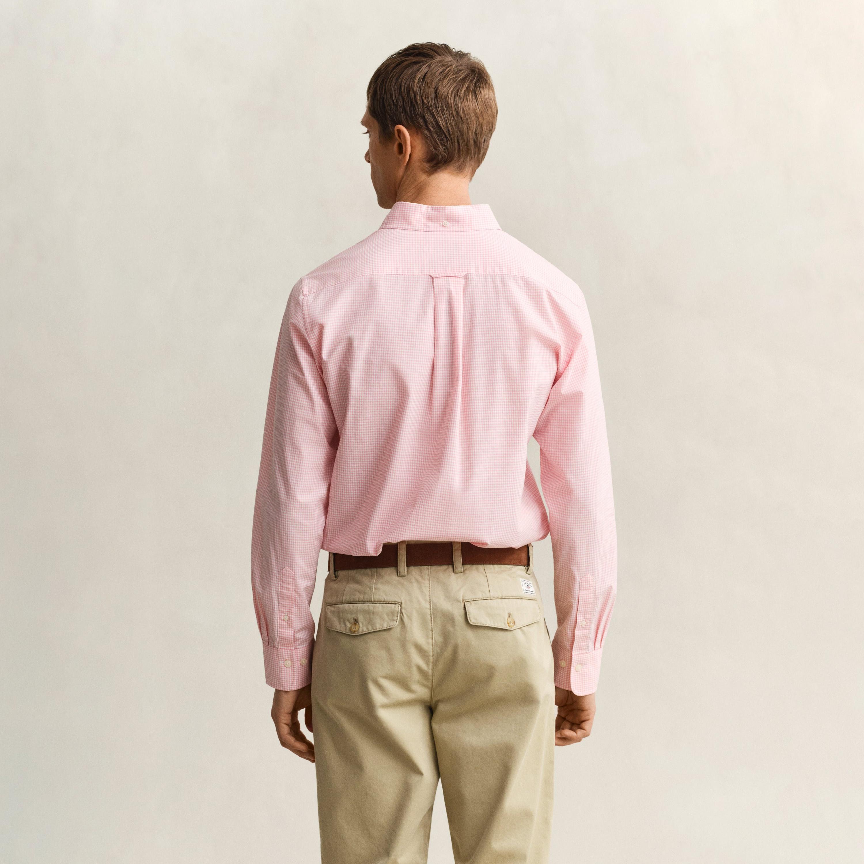 Gant Checked Regular Fit Long Sleeves Button-Down Collar Men's Shirt-men-clothing-shirts-image-10