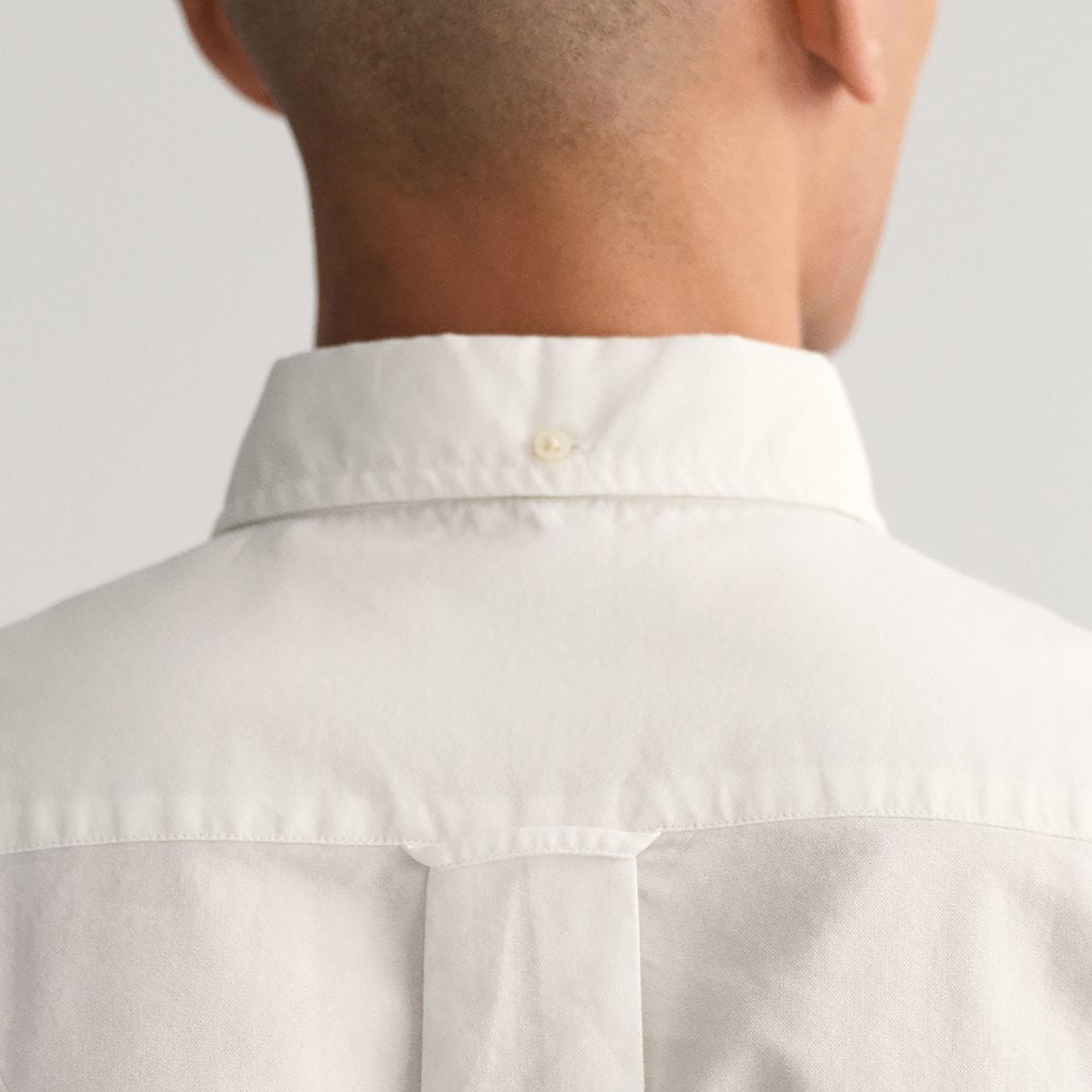 Gant Plain Regular Fit Long Sleeves Oxford Button-Down Collar Men's Shirt-men-clothing-shirts-image-2