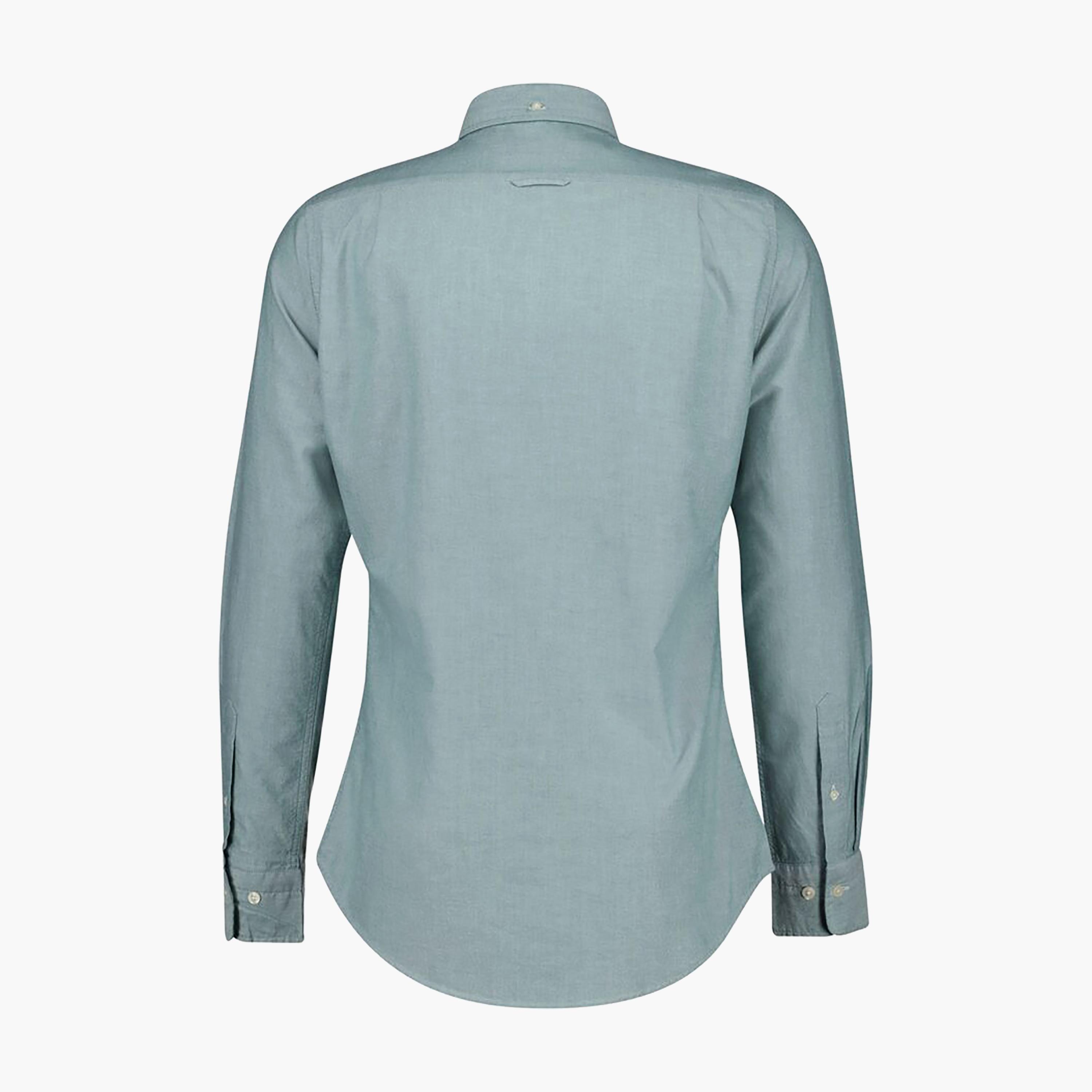 Gant Regular Fit Plain Button-Down Collar Long Sleeves Men's Shirt-men-clothing-shirts-image-2