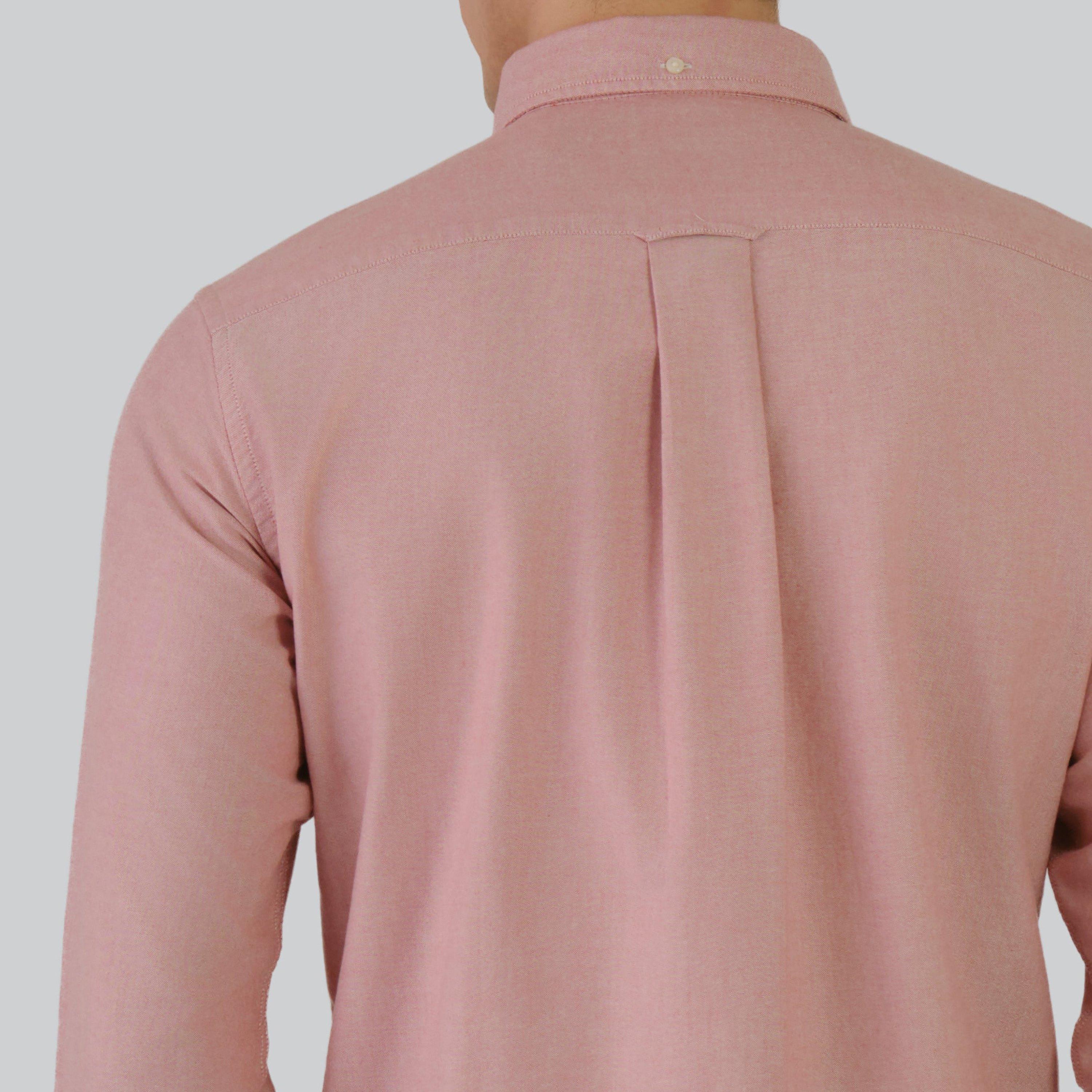 Gant Regular Fit Plain Button-Down Collar Long Sleeves Men's Shirt-men-clothing-shirts-image-4
