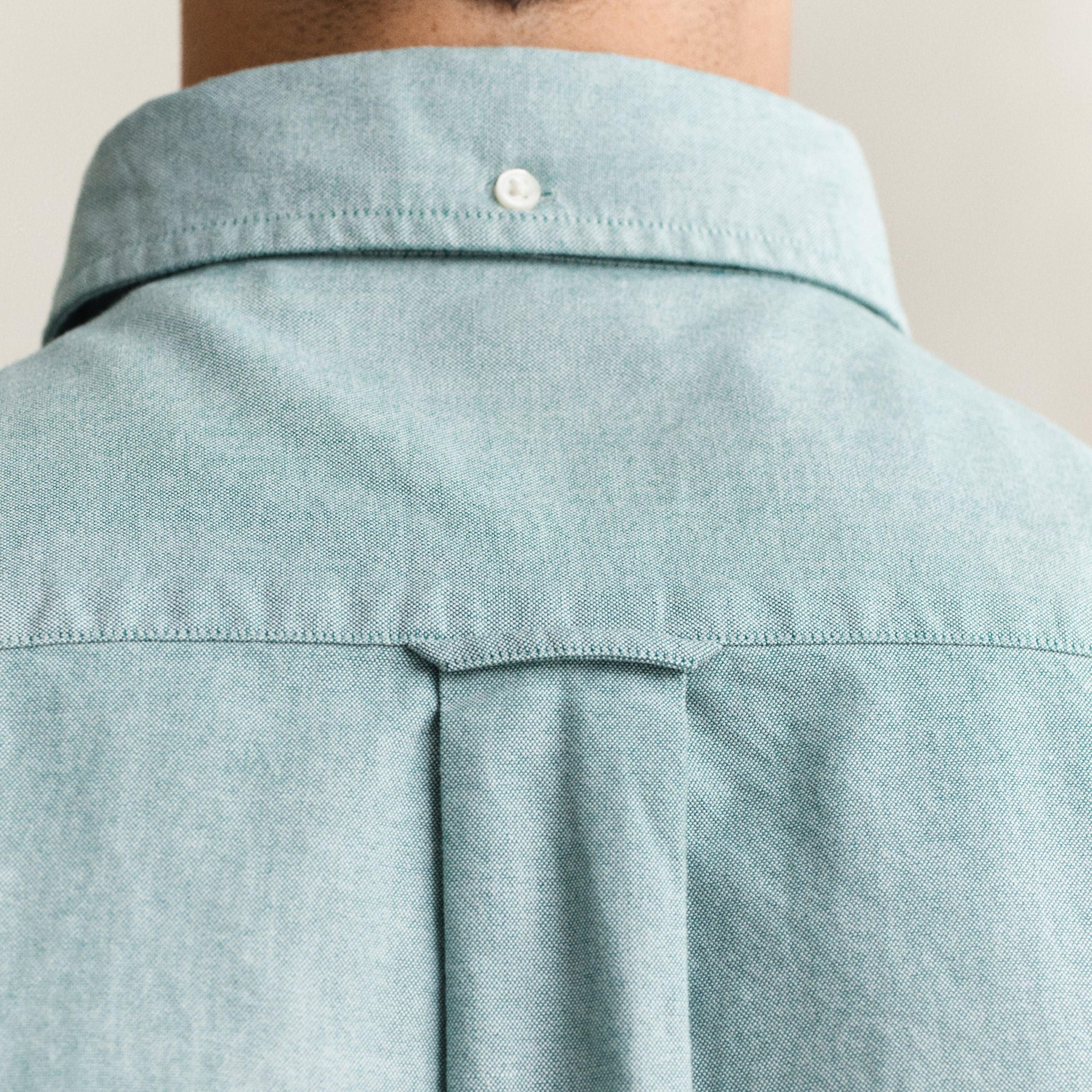 Gant Regular Fit Plain Button-Down Collar Long Sleeves Men's Shirt-men-clothing-shirts-image-6