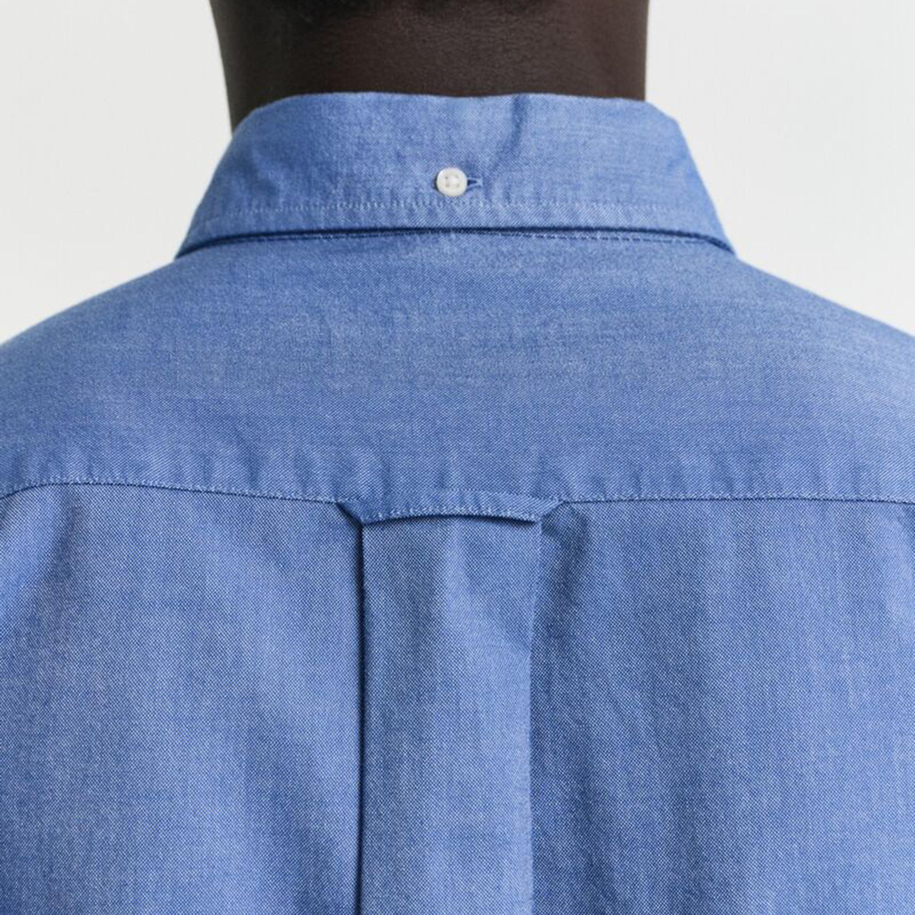 قميص رجالي بقصة عادية بياقة بأزرار سفلية سادة وأكمام طويلة من جانت.-men-clothing-shirts-image-3
