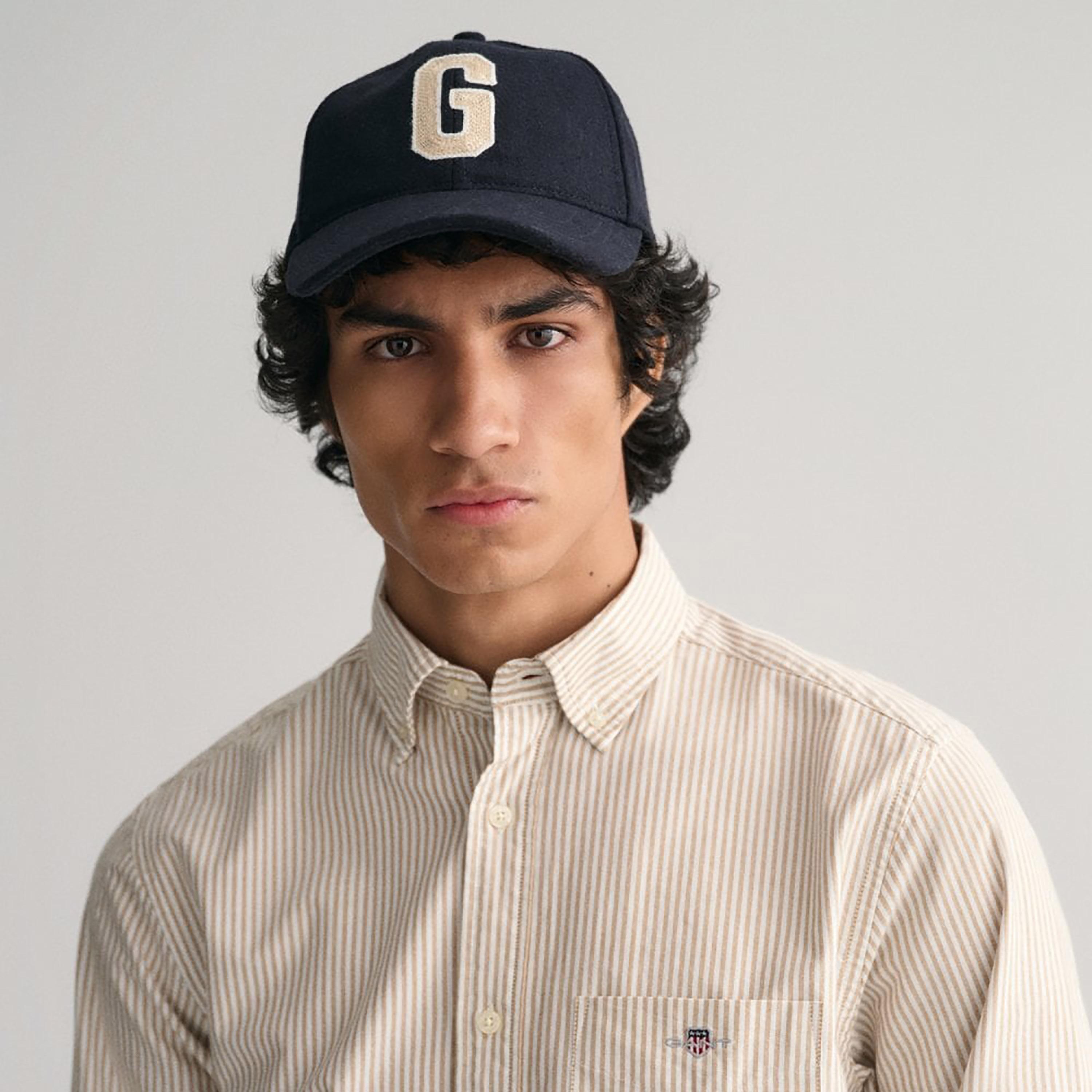 Gant Banker Striped Button Down Collar Long Sleeves Shirt with Patch Pocket-men-clothing-shirts-image-3