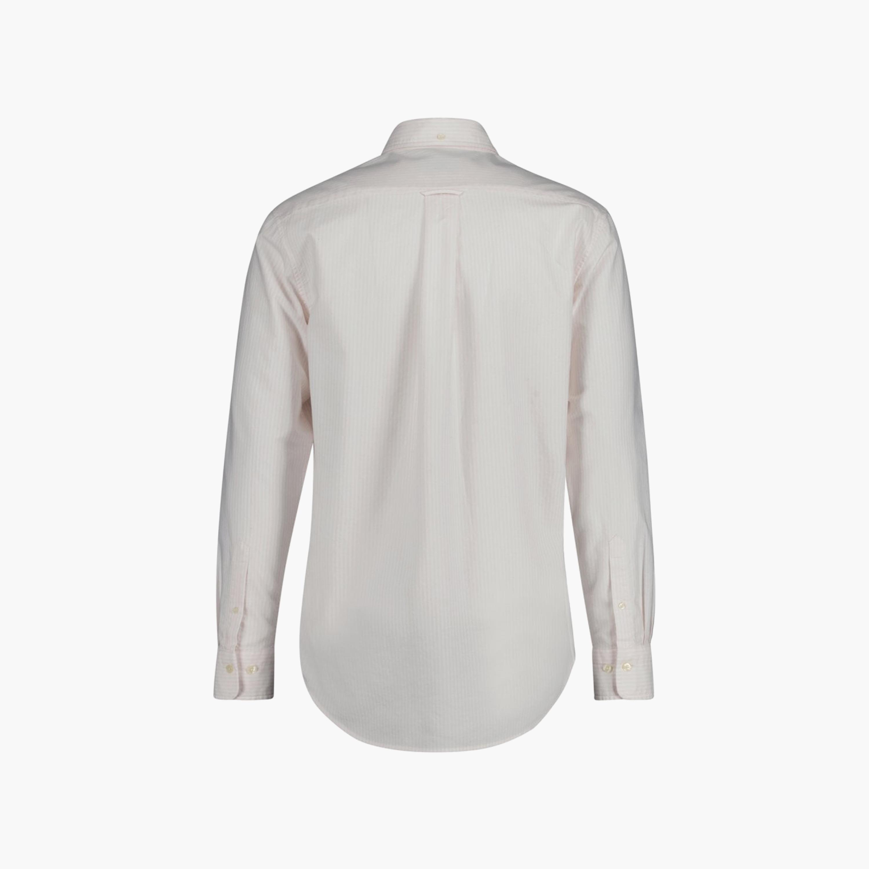 قميص من جانت بانكر مخطط بأكمام طويلة وياقة بأزرار سفلية وجيب رقعة-men-clothing-shirts-image-5