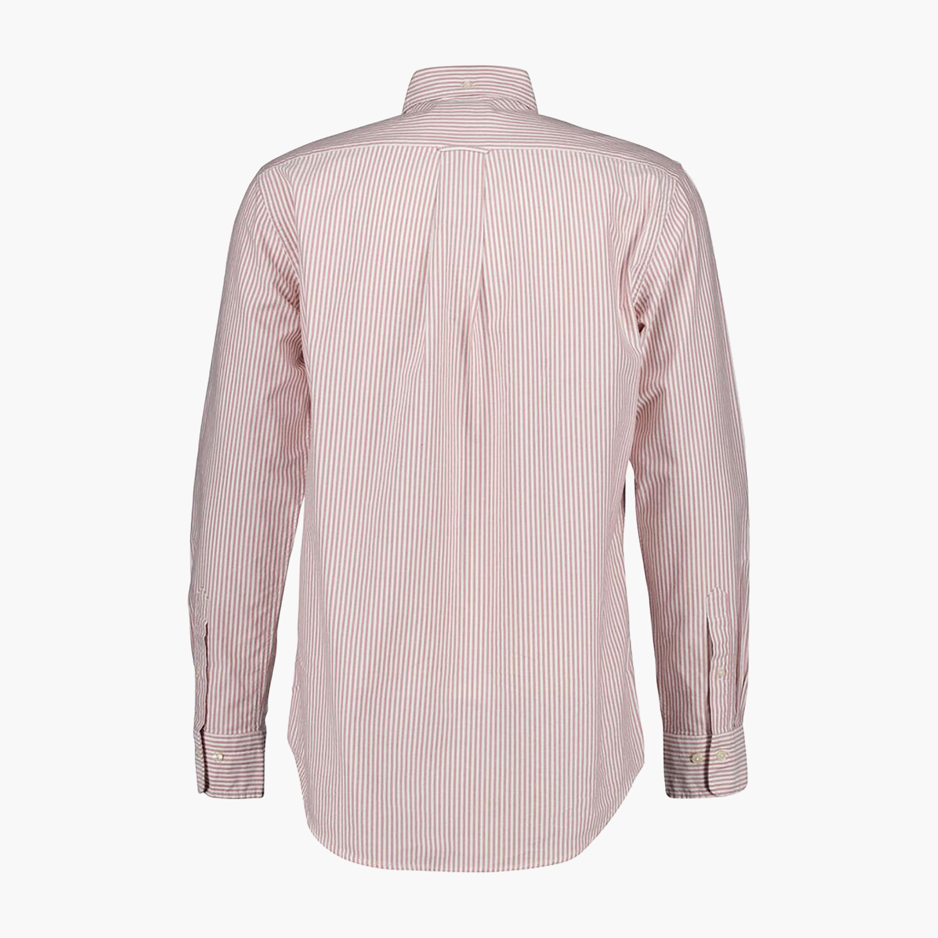 قميص رجالي مخطط بقصة عادية وأكمام طويلة وياقة بأزرار سفلية من Gant-men-clothing-shirts-image-16