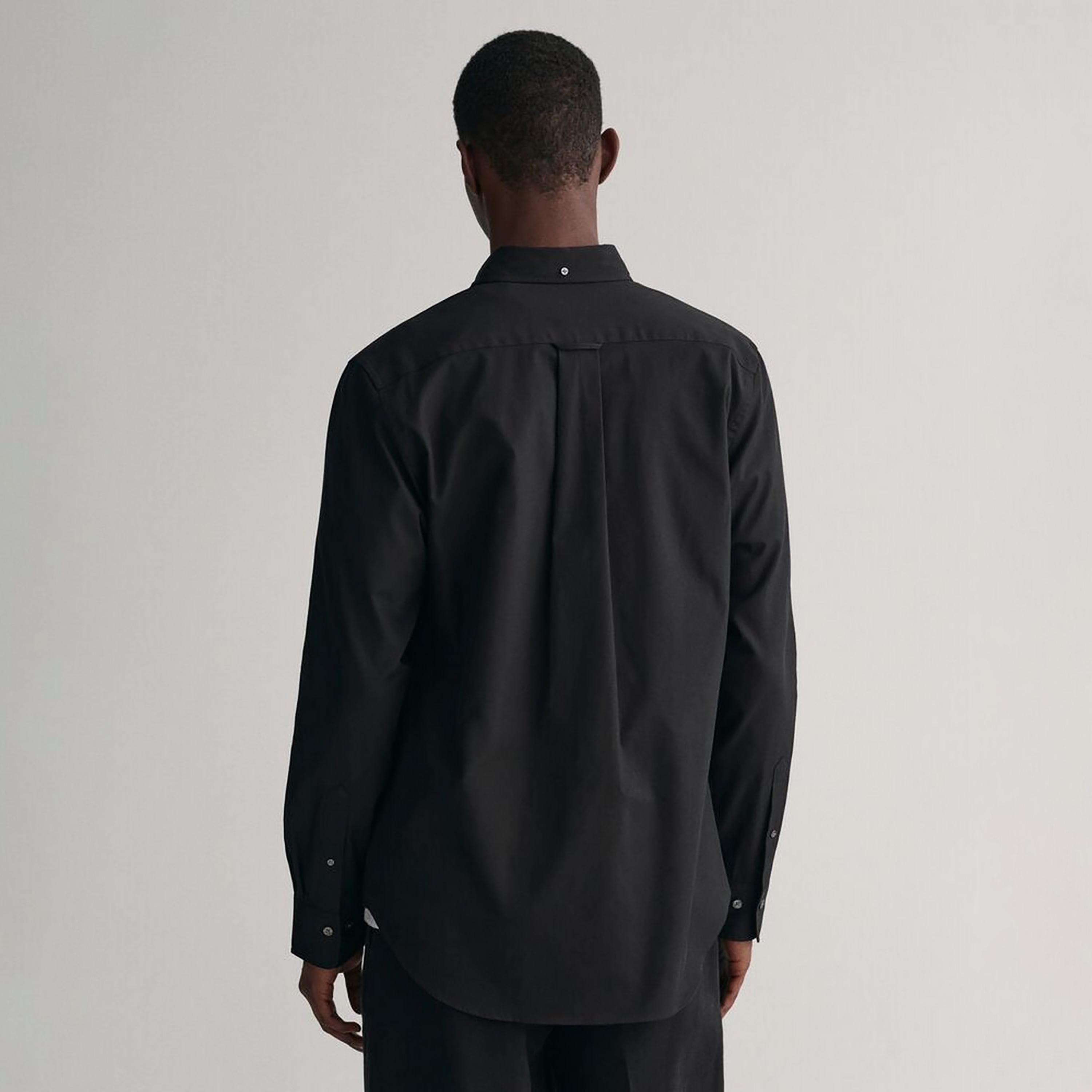 Gant Regular Fit Plain Button Down Collar Long Sleeves Men's Shirt-men-clothing-shirts-image-4