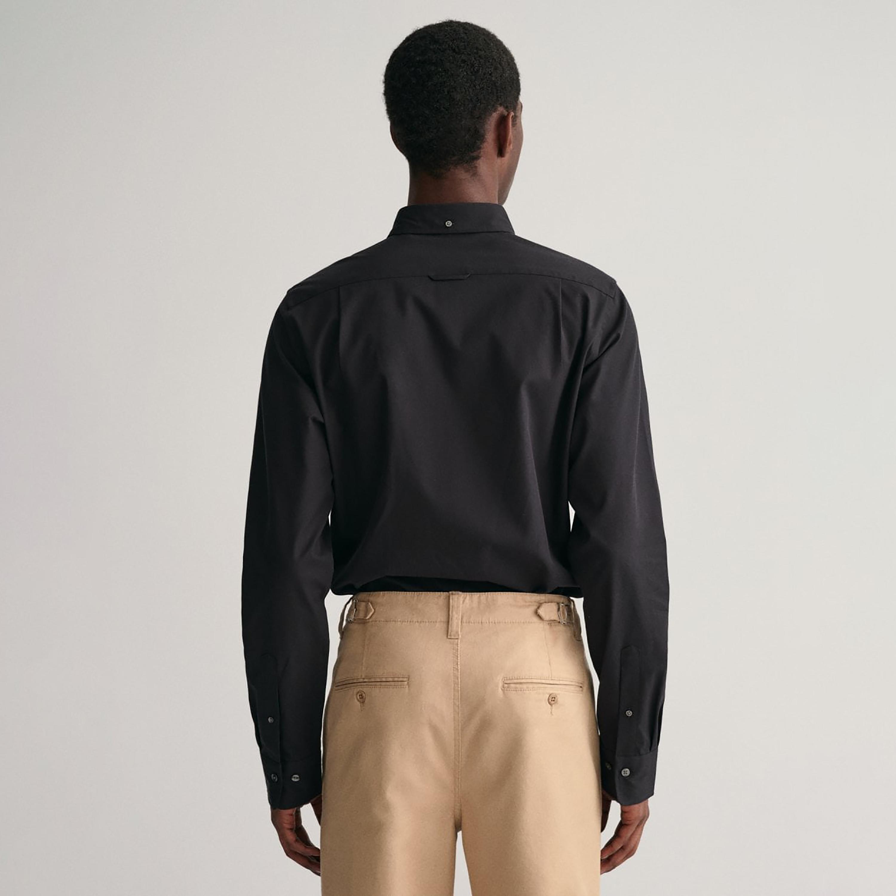 Gant Plain Button Down Collar Long Sleeves Shirt-men-clothing-shirts-image-3