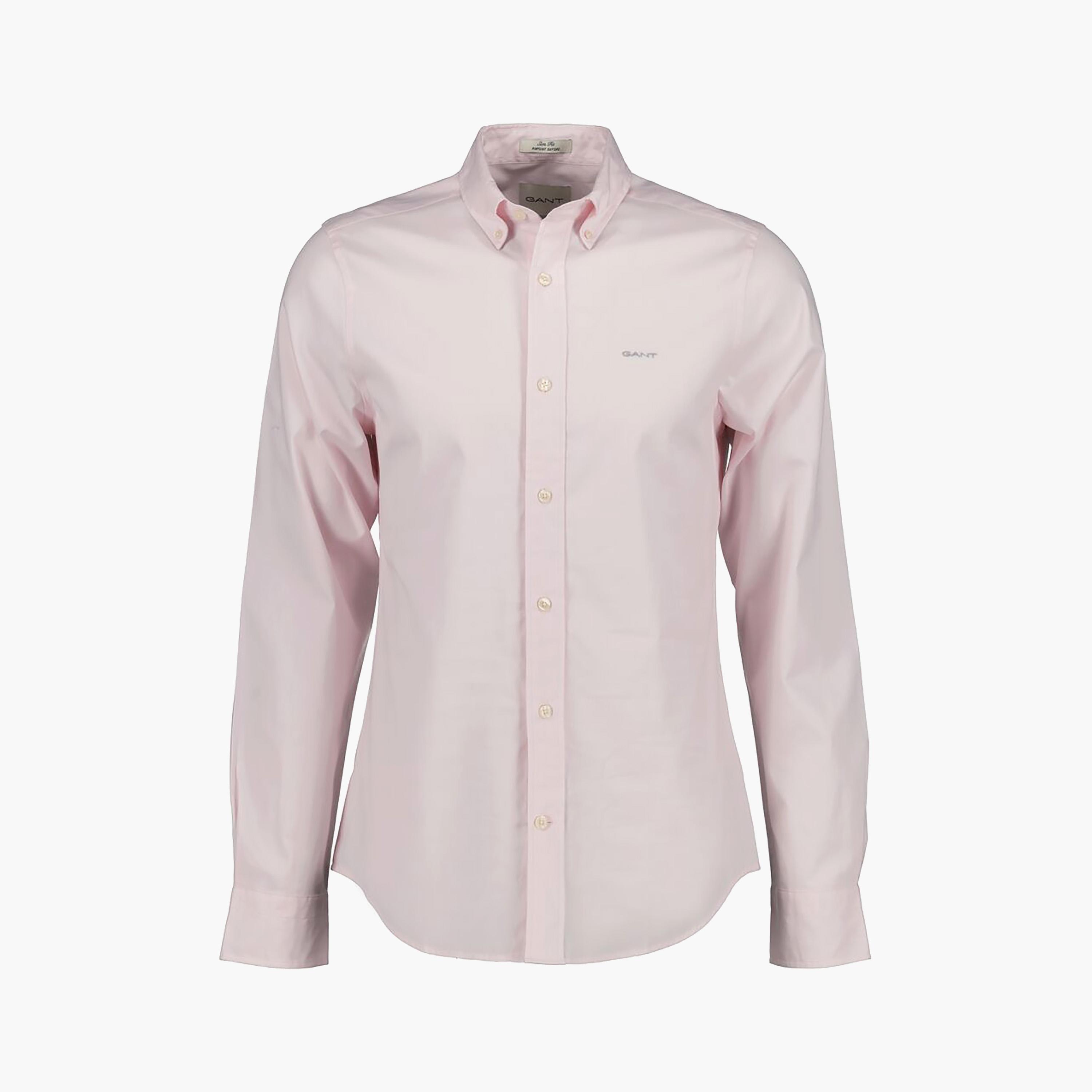 قميص رجالي من Gant بقصة ضيقة وأكمام طويلة وياقة بأزرار سفلية-men-clothing-shirts-image-16