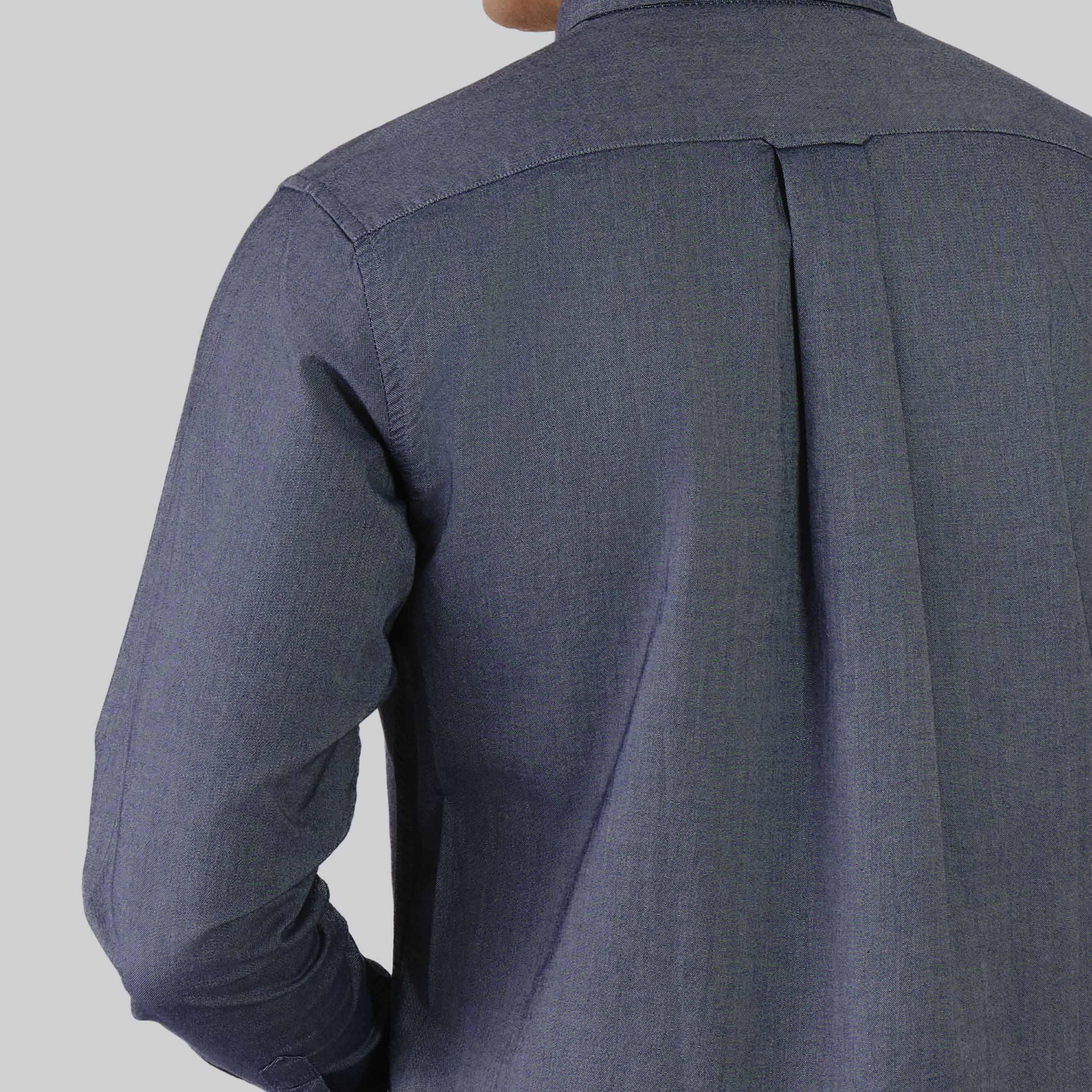Gant Regular Fit Plain Button-Down Collar Long Sleeves Men's Shirt-men-clothing-shirts-image-5
