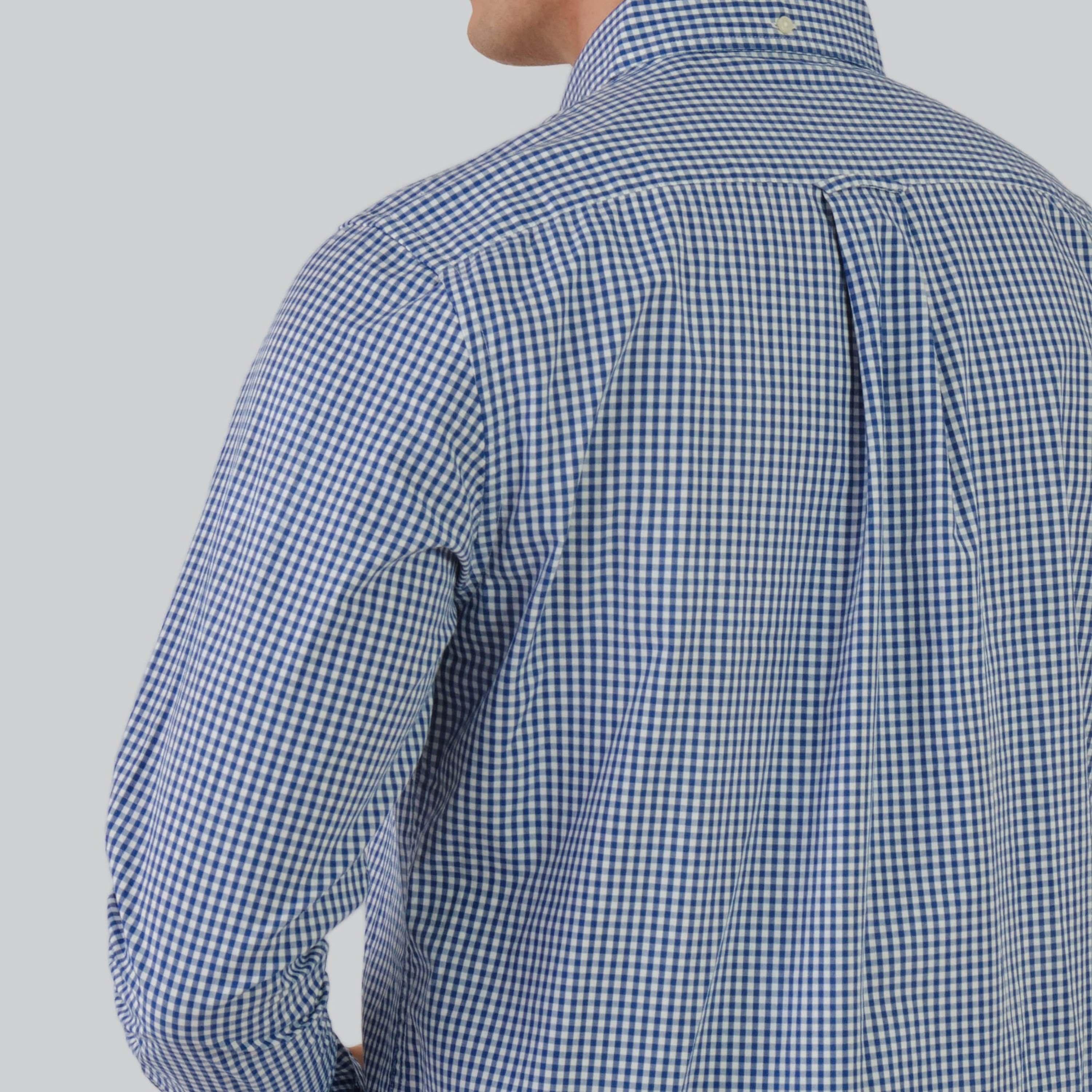 Gant Regular Fit Checked Button-Down Collar Long Sleeves Men's Shirt-men-clothing-shirts-image-2