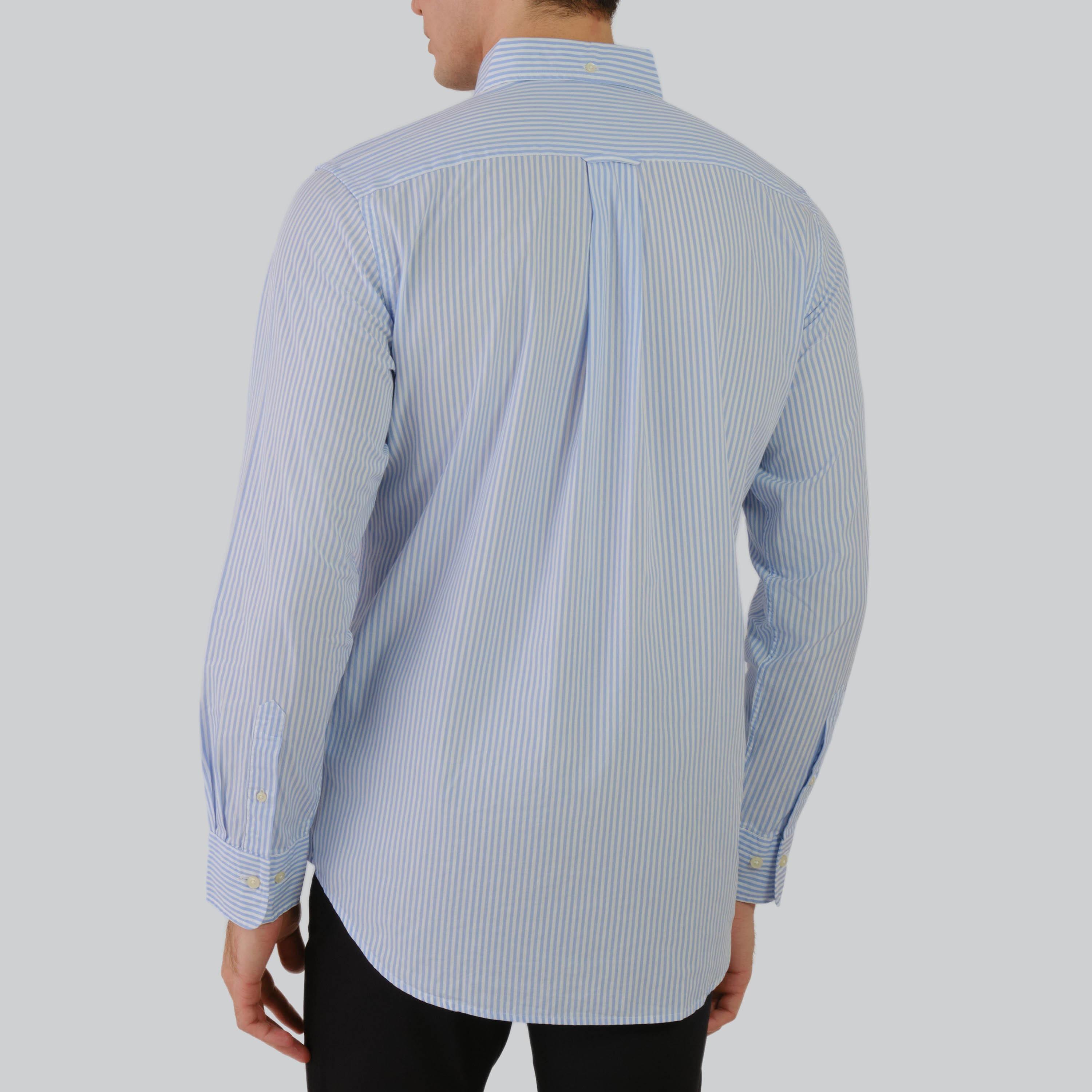 Gant Regular Fit Striped Button-Down Collar Long Sleeves Men's Shirt-men-clothing-shirts-image-7
