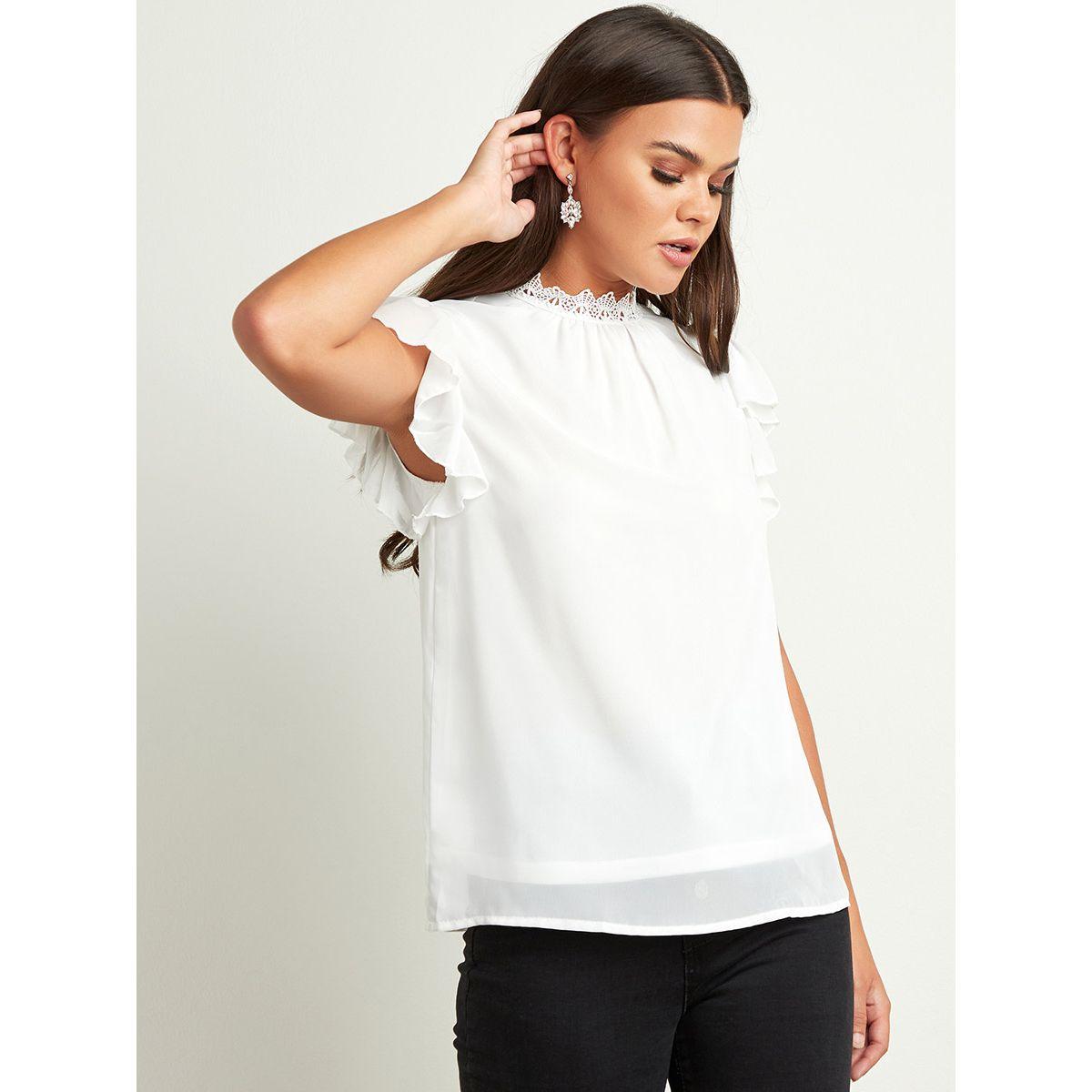 بلوزة بتفاصيل دانتيل-women-clothing-shirtsandblouses-blouses-image-1