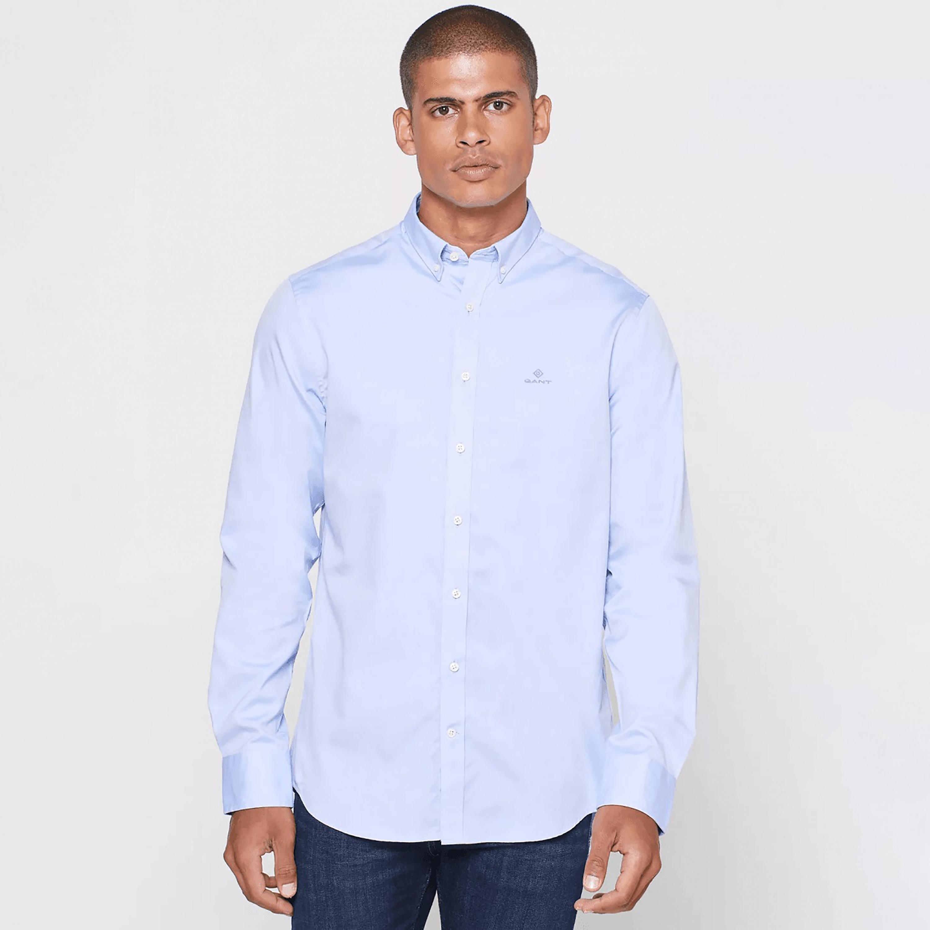 Gant Logo Detail Regular Fit Long Sleeves Semi-Formal Shirt-men-clothing-shirts-image-1
