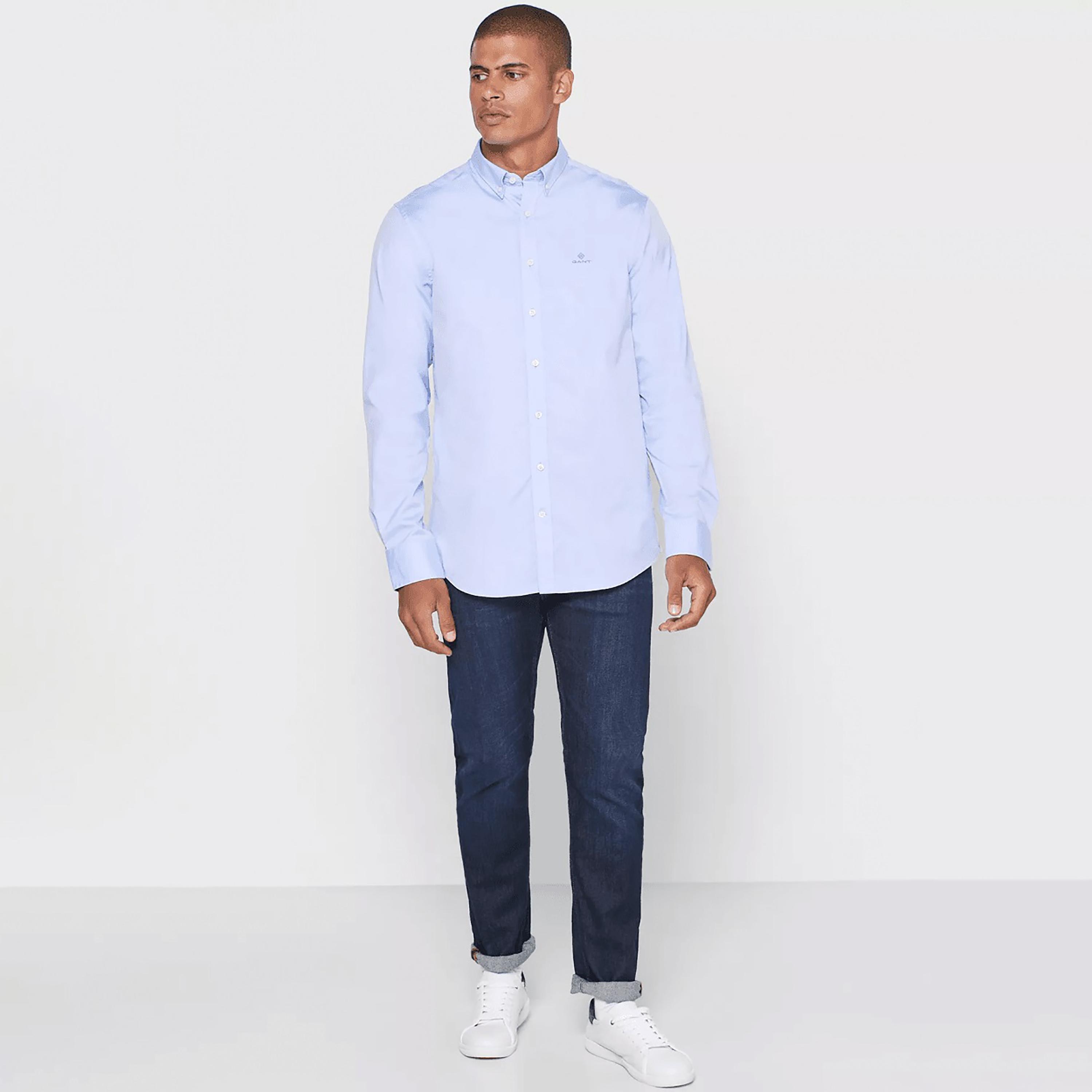 Gant Logo Detail Regular Fit Long Sleeves Semi-Formal Shirt-men-clothing-shirts-image-2