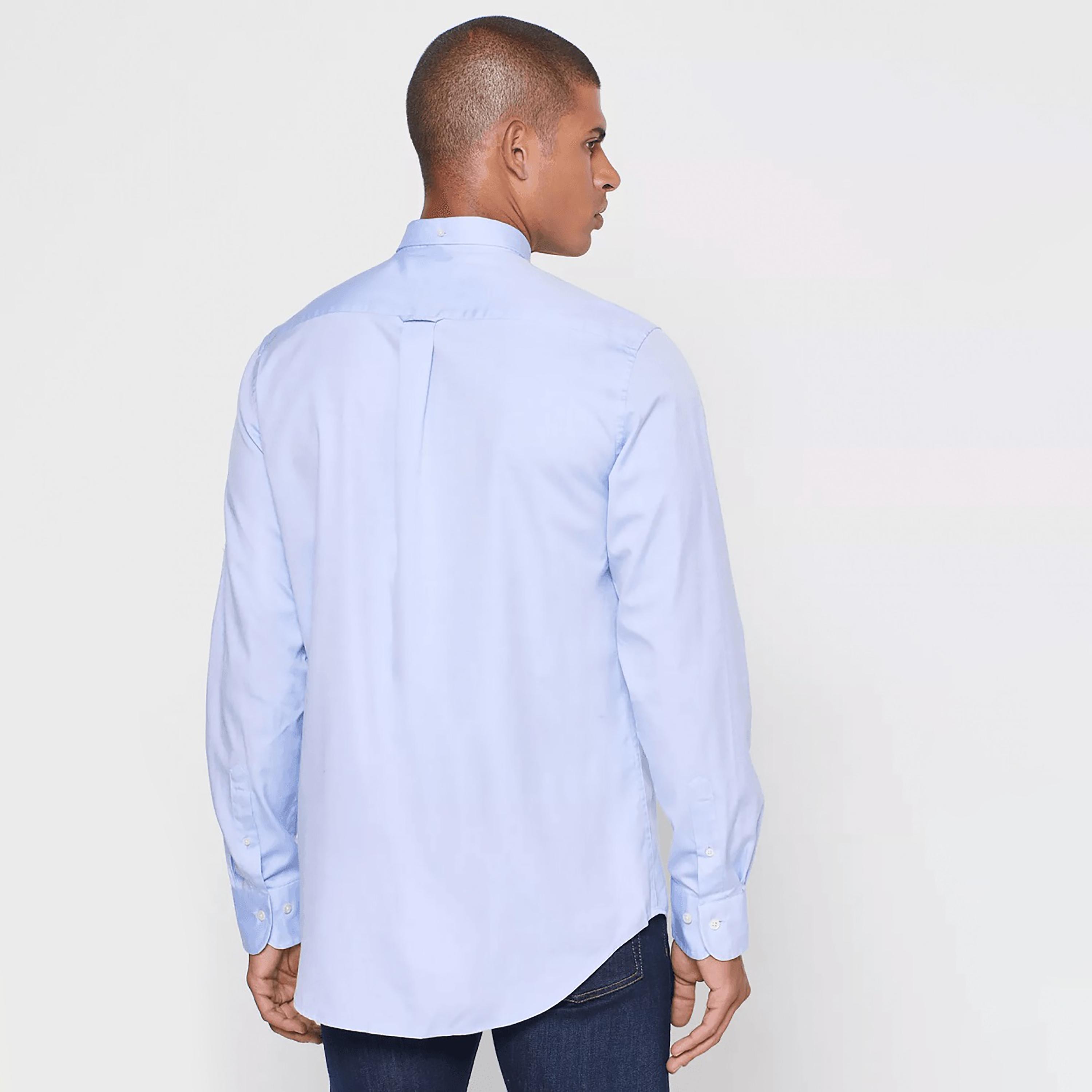 Gant Logo Detail Regular Fit Long Sleeves Semi-Formal Shirt-men-clothing-shirts-image-4