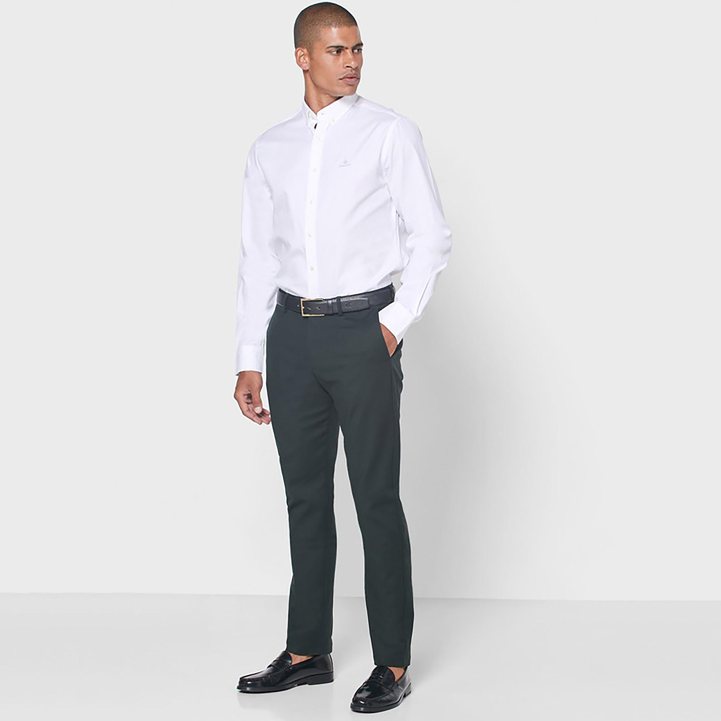 Gant Logo Detail Regular Fit Long Sleeves Semi-Formal Shirt-men-clothing-shirts-image-2