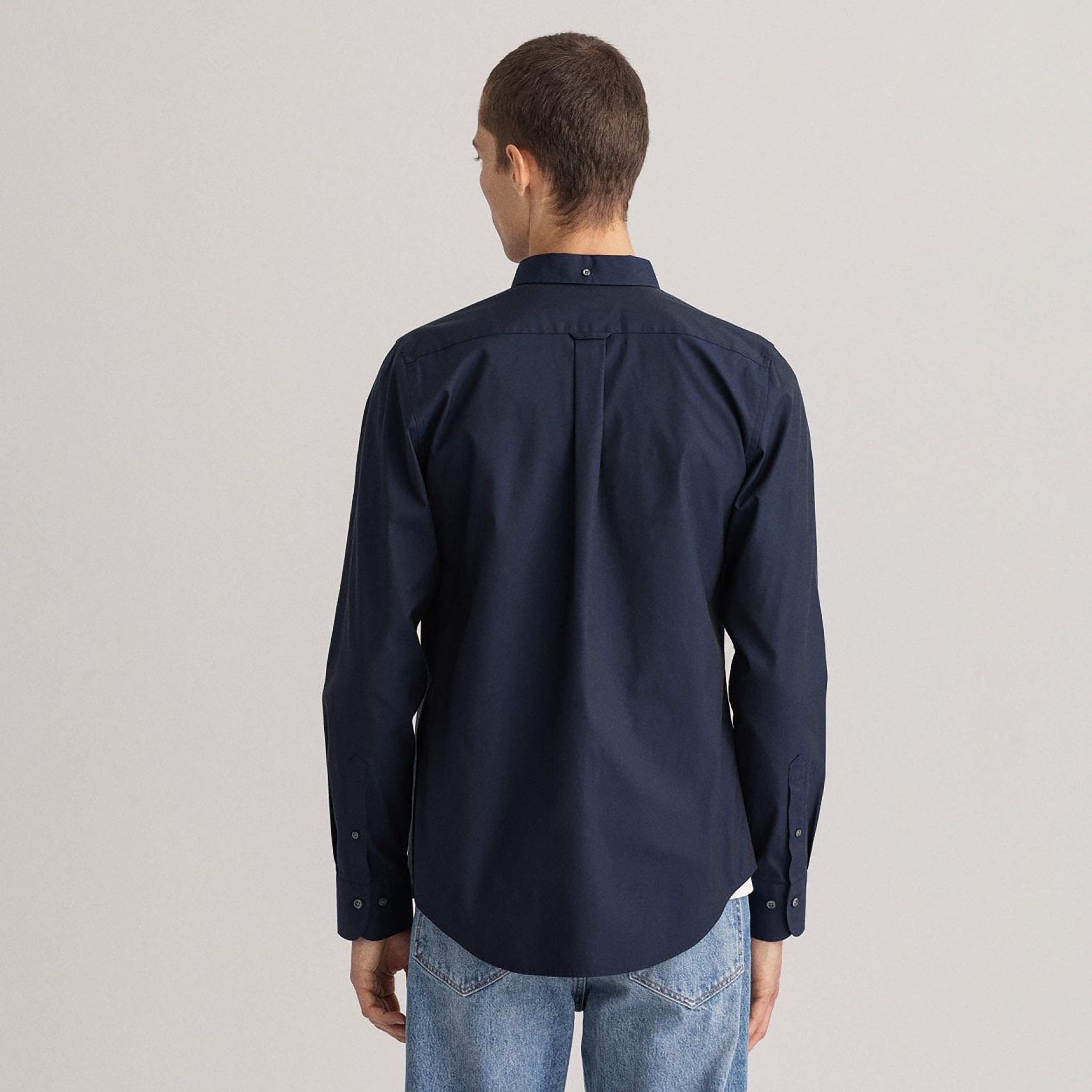 Gant Logo Detail Button Down Collar Long Sleeves Shirt-men-clothing-shirts-image-3