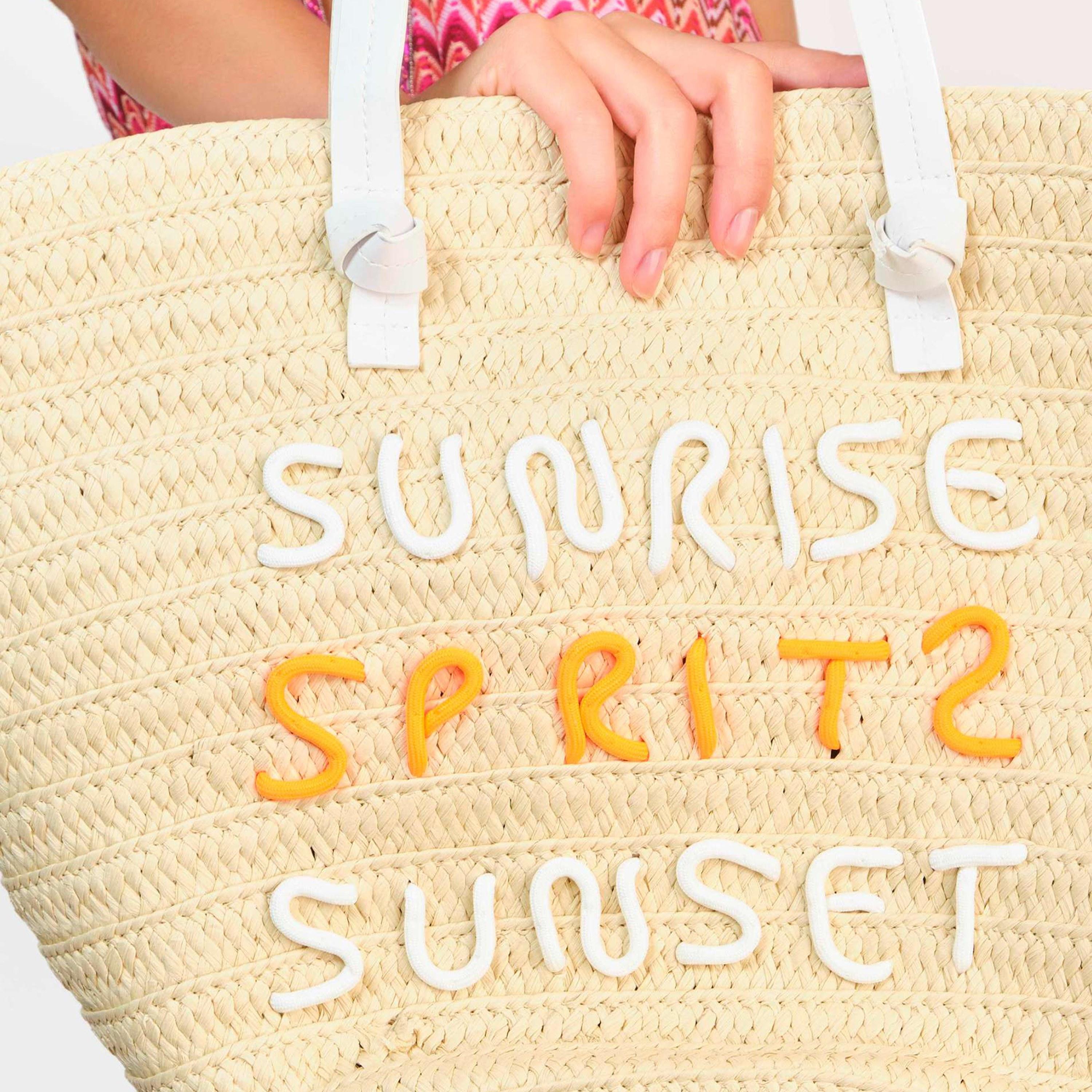 Isla & Evie Trendy Straw Woven Beach Sunrise Tote Bag-women-bagsandwallets-handbags-image-3