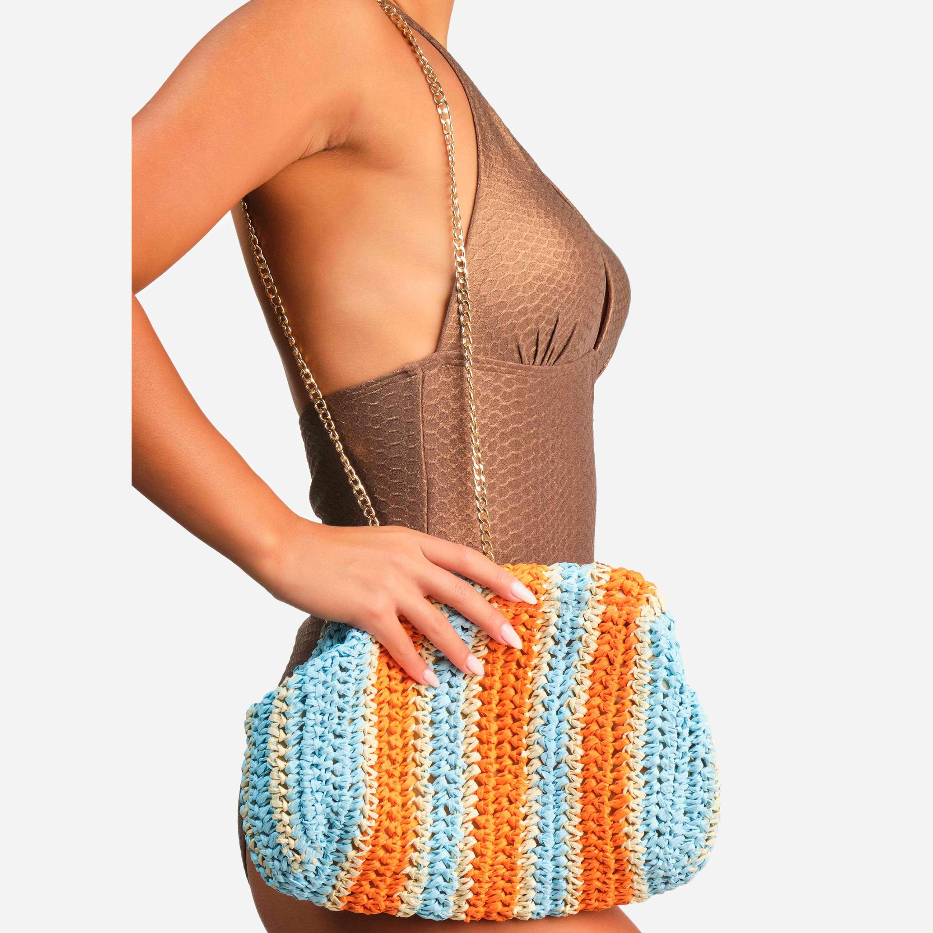 حقيبة شاطئ منسوجة بنمط كروشيه مع حزام سلسلة من إيسلا آند إيفي-women-bagsandwallets-handbags-image-3