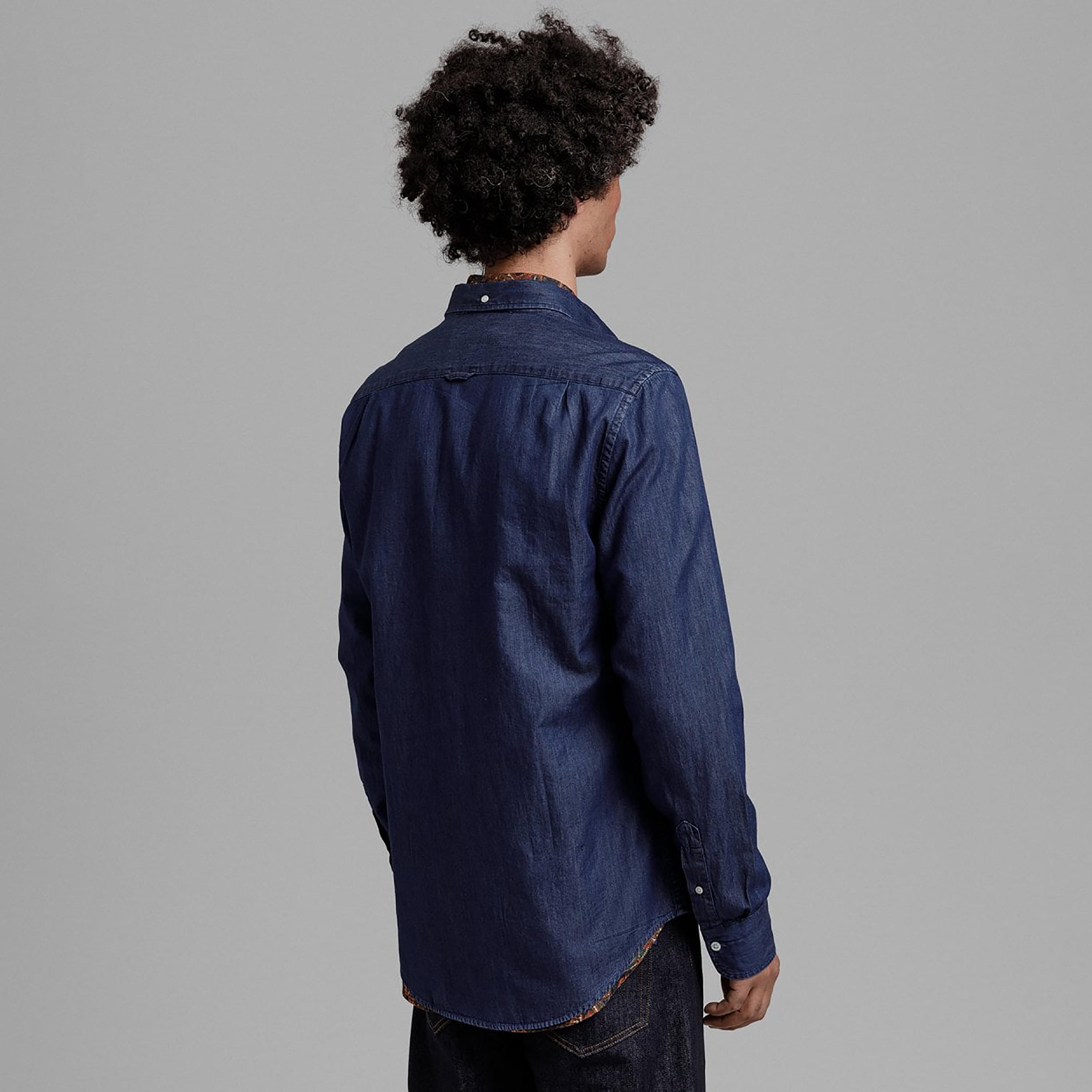 قميص رجالي بقصة ضيقة بياقة وأزرار وأكمام طويلة من جانت-men-clothing-shirts-image-4