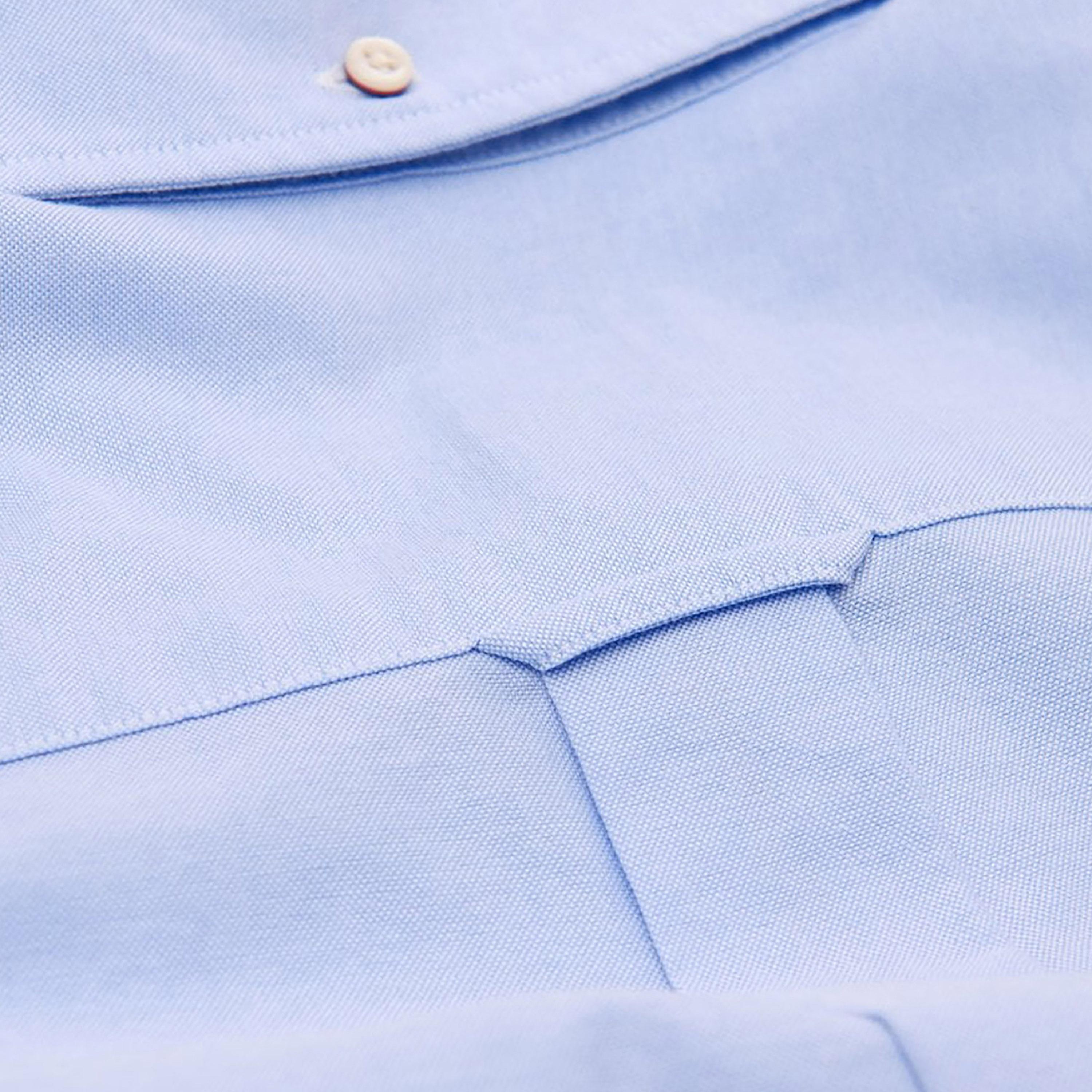 Gant Logo Detail Button Down Collar Short Sleeves Shirt with Patch Pocket-men-clothing-shirts-image-4