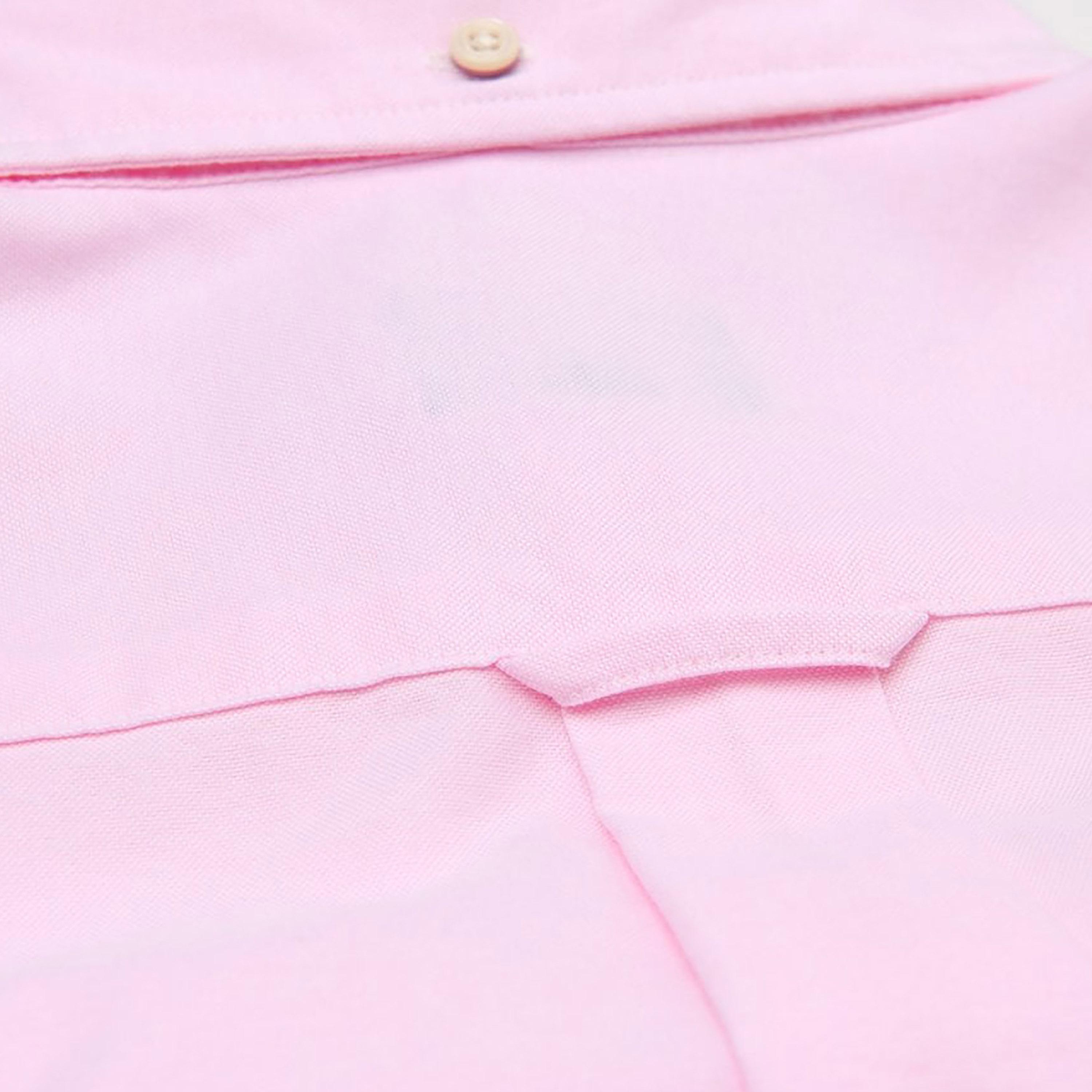قميص من جانت بأكمام قصيرة وياقة بأزرار سفلية وجيب رقعة-men-clothing-shirts-image-3