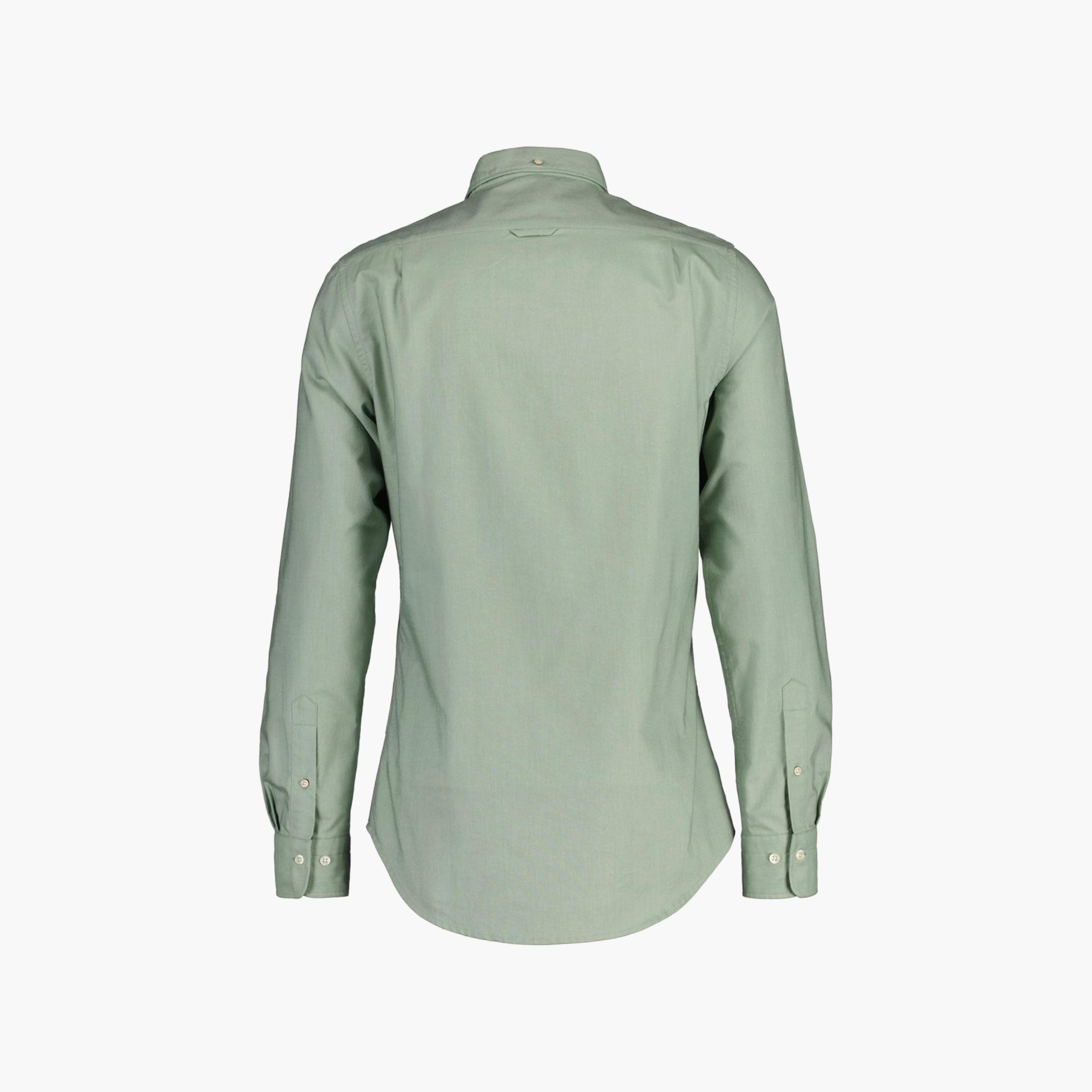Gant Logo Detail Button Down Collar Long Sleeves Shirt with Patch Pocket-men-clothing-shirts-image-2