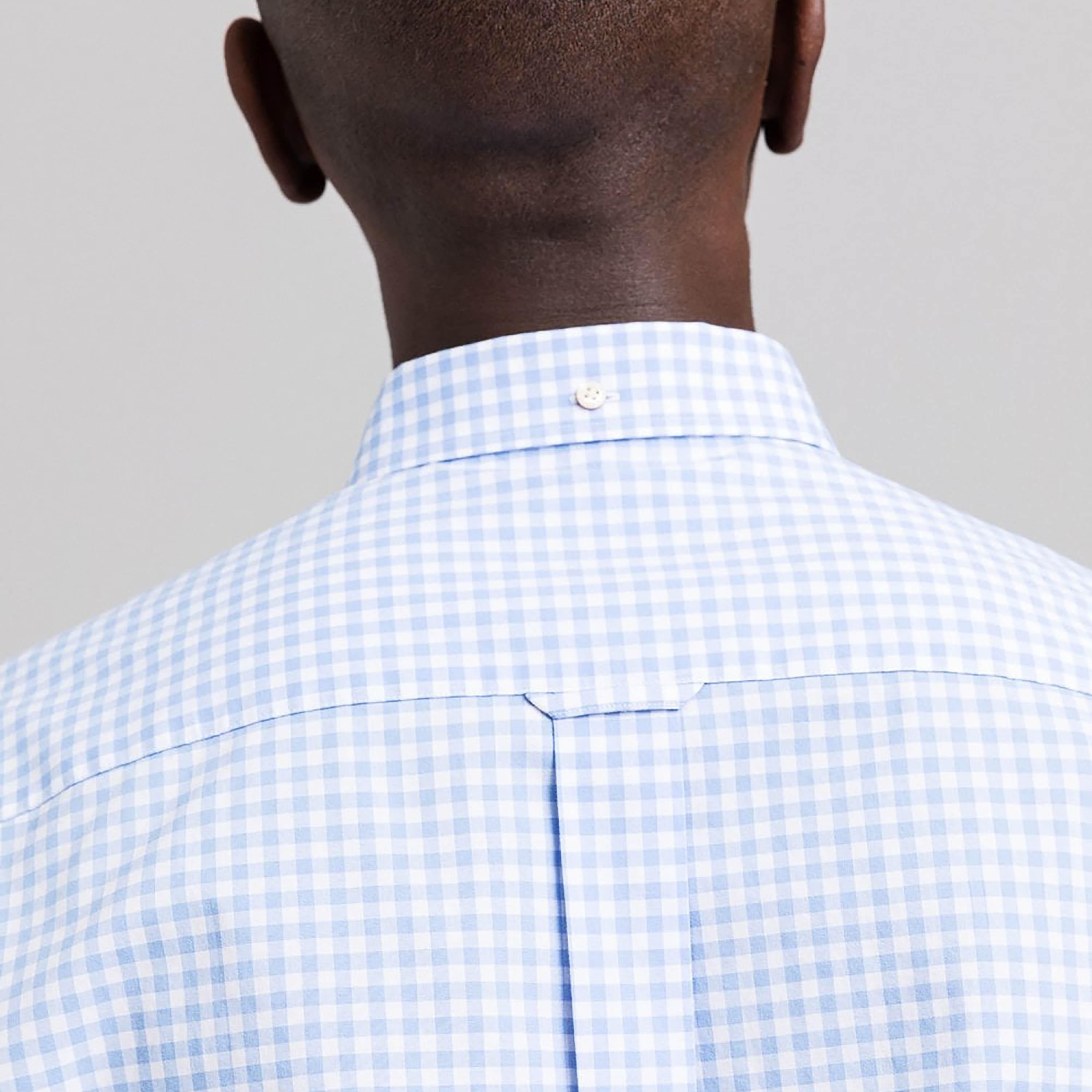 Gant Regular Fit Checked Button-Down Collar Long Sleeves Men's Shirt-men-clothing-shirts-image-5