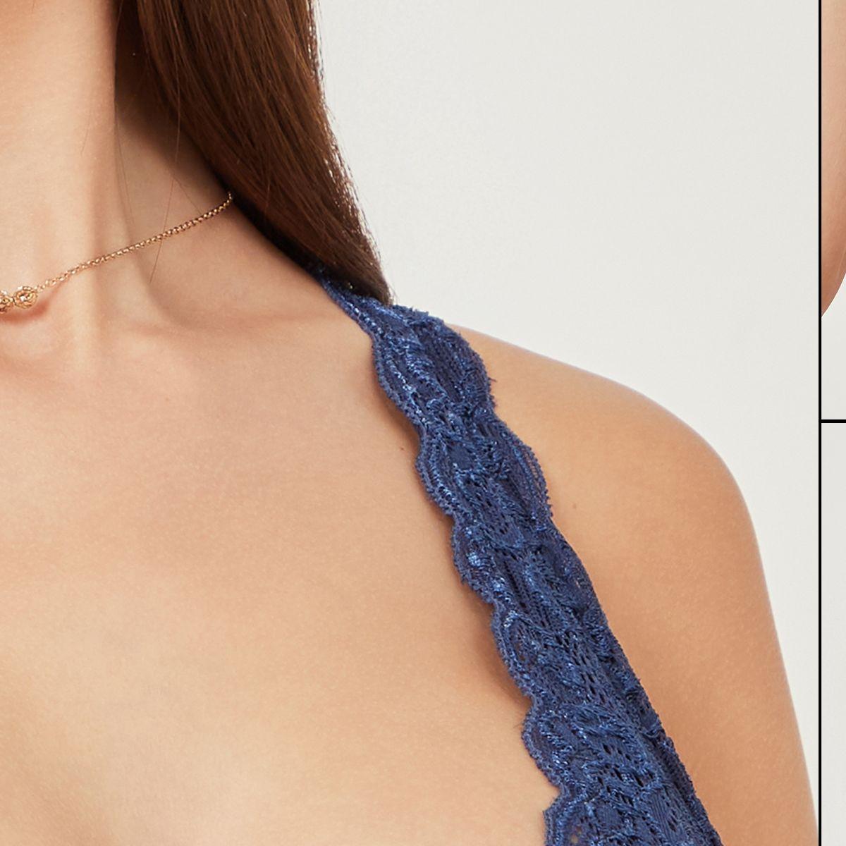 Styli Pack of 2 - All Lace Slip On Cotton Lined Front Bralette-women-clothing-lingerie-bras-image-1