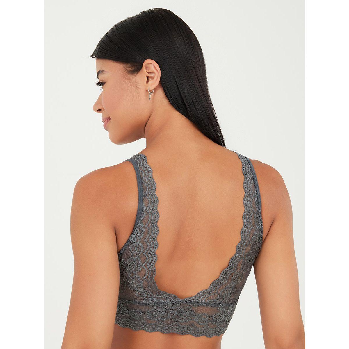 Styli Pack of 2 - All Lace Cotton Lined Cups Longline Bralette-women-clothing-lingerie-bras-image-2