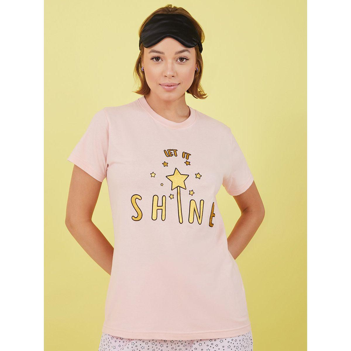طقم بيجاما ( تيشيرت + بنطال )-women-clothing-nightwear-pyjamas-longsets-image-2