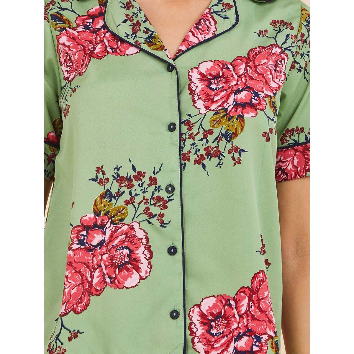 طقم بيجاما من ( بلوزة + بنطال ) من ستايلي-women-clothing-nightwear-pyjamas-longsets-image-4