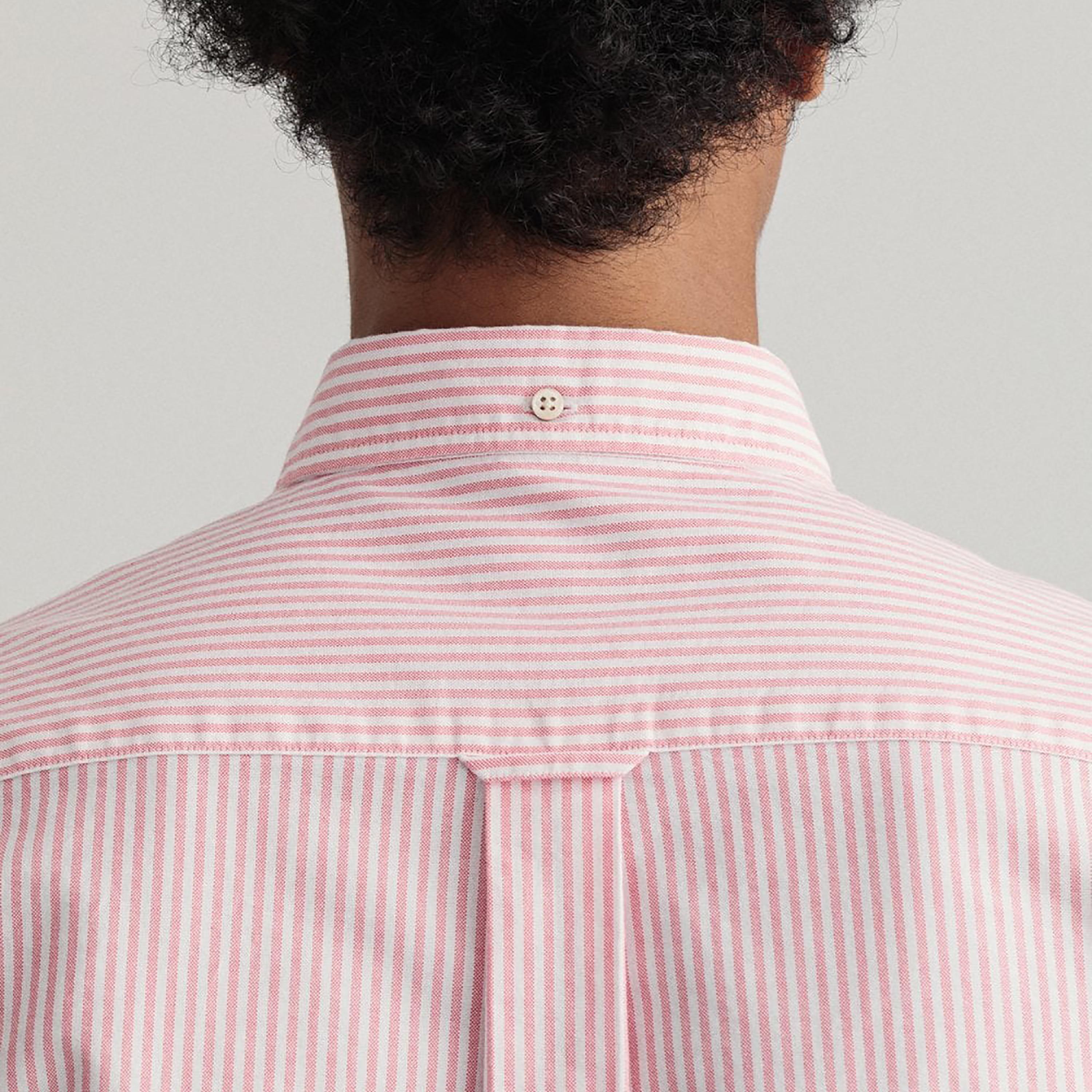Gant Striped Regular Fit Long Sleeves Oxford Button-Down Collar Men's Shirt-men-clothing-shirts-image-2
