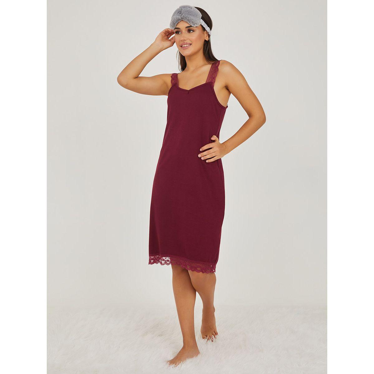قميص نوم بتداخلات دانتيل من ستايلي-women-clothing-nightwear-nighties-image-1