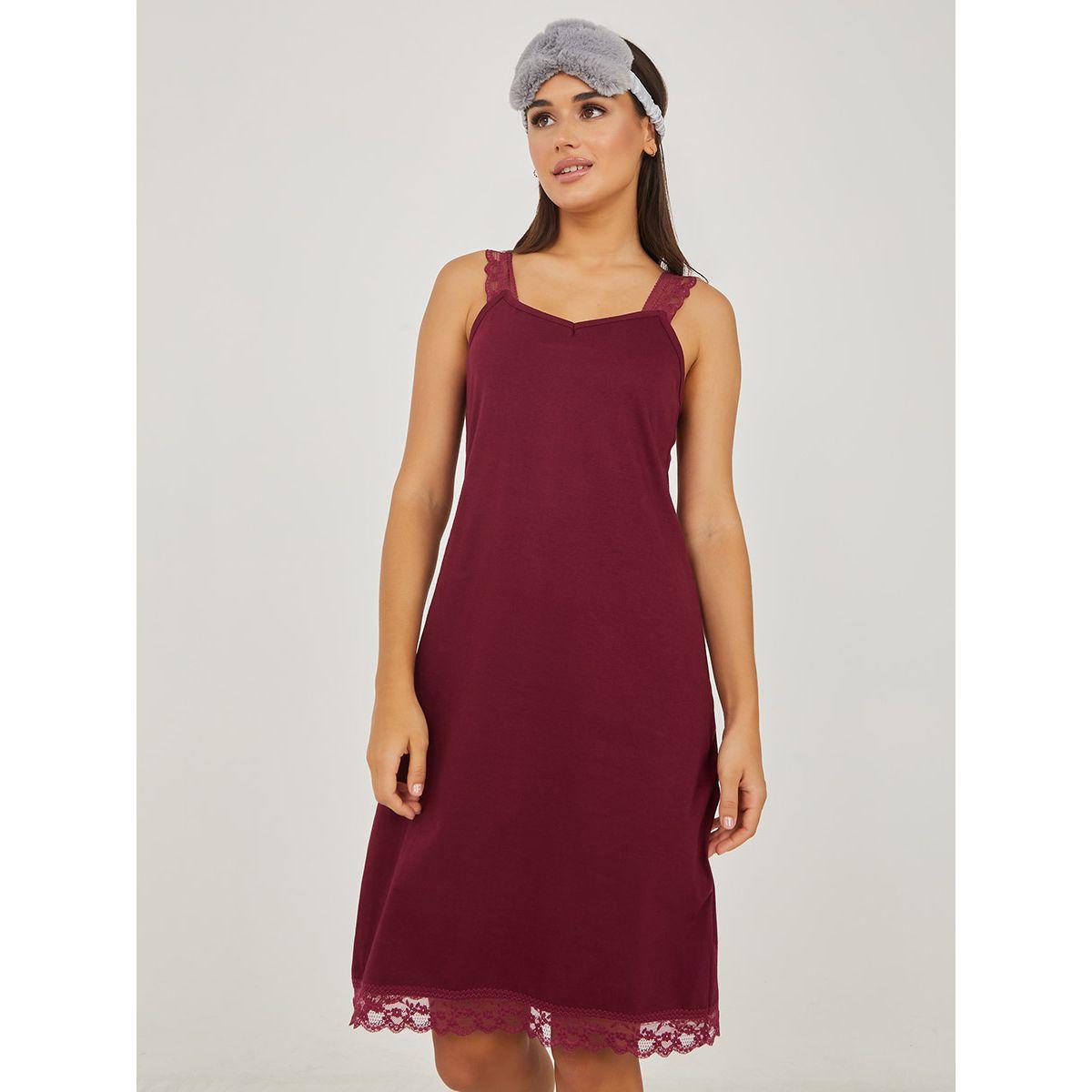 قميص نوم بتداخلات دانتيل من ستايلي-women-clothing-nightwear-nighties-image-3