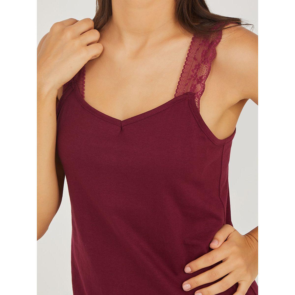 قميص نوم بتداخلات دانتيل من ستايلي-women-clothing-nightwear-nighties-image-4