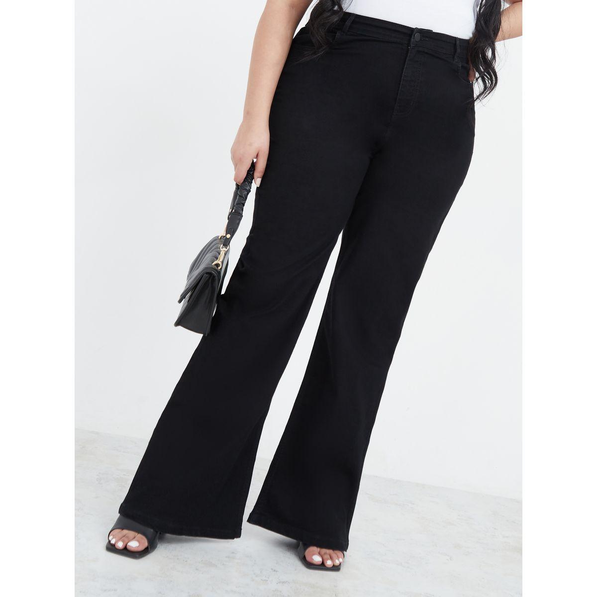 Styli Plus High Waist Flare Stretch Jeans-women-clothing-bottoms-jeans-image-1