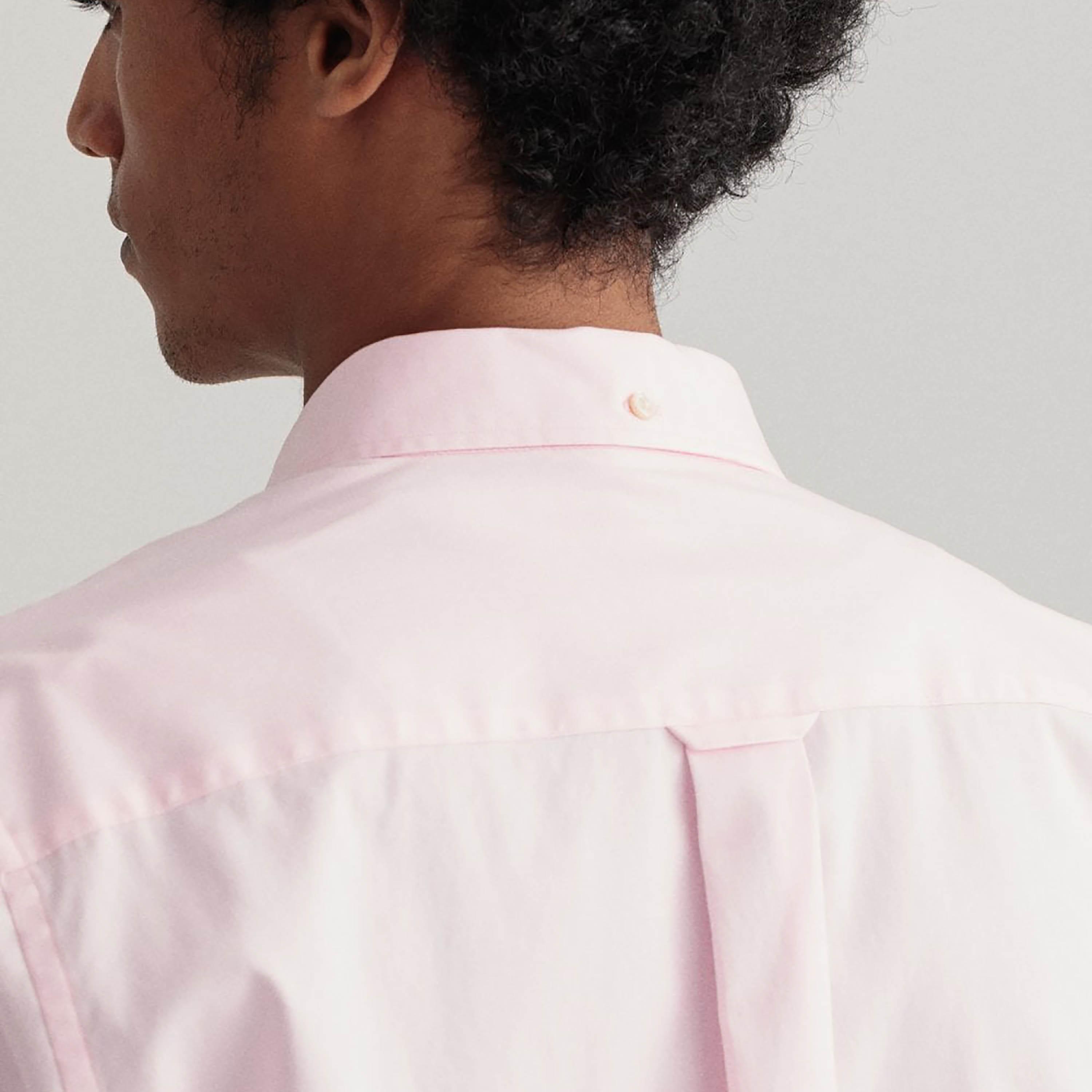 Gant Regular Fit Plain Button-Down Collar Long Sleeves Men's Shirt-men-clothing-shirts-image-16