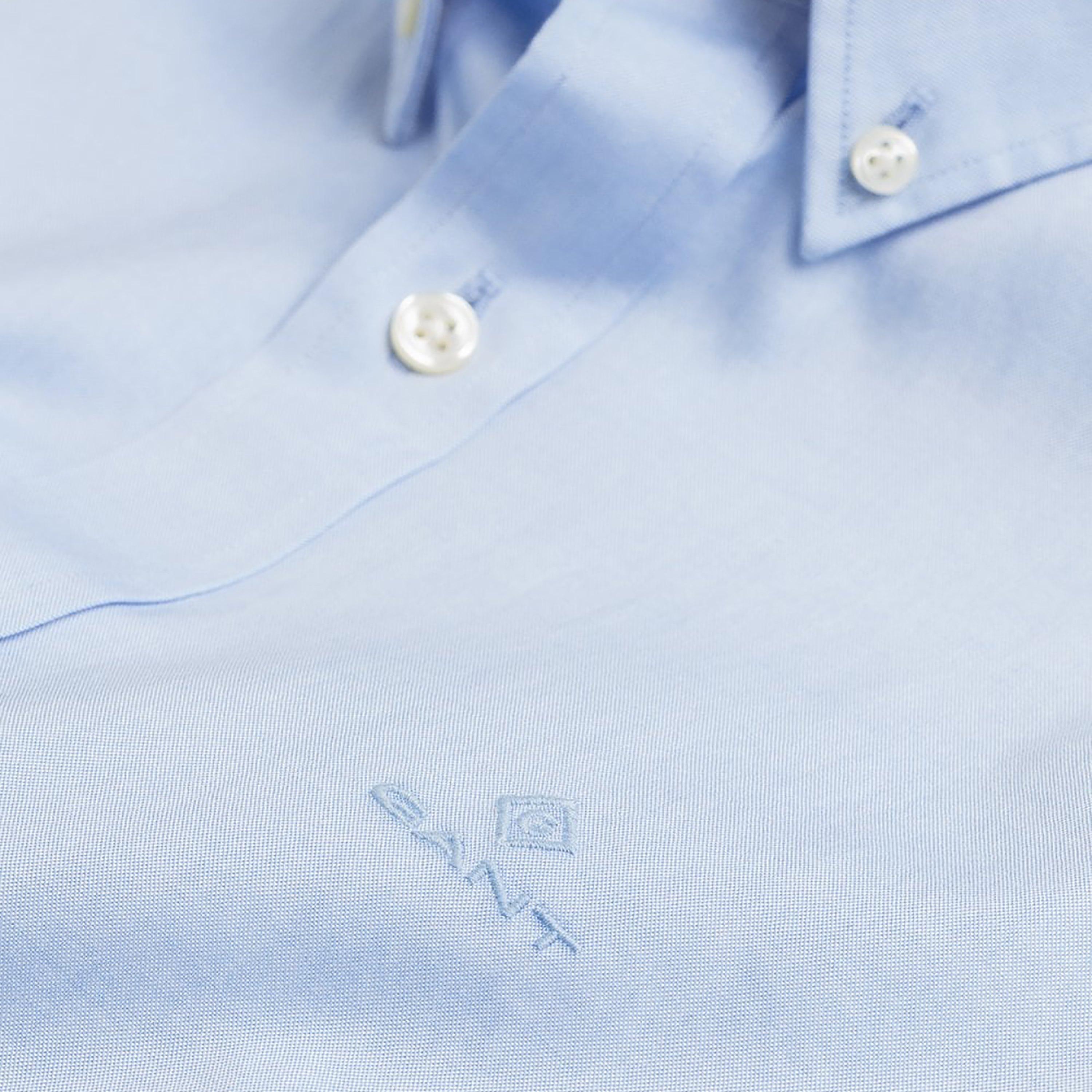 Gant Regular Fit Plain Button-Down Collar Long Sleeves Men's Shirt-men-clothing-shirts-image-12